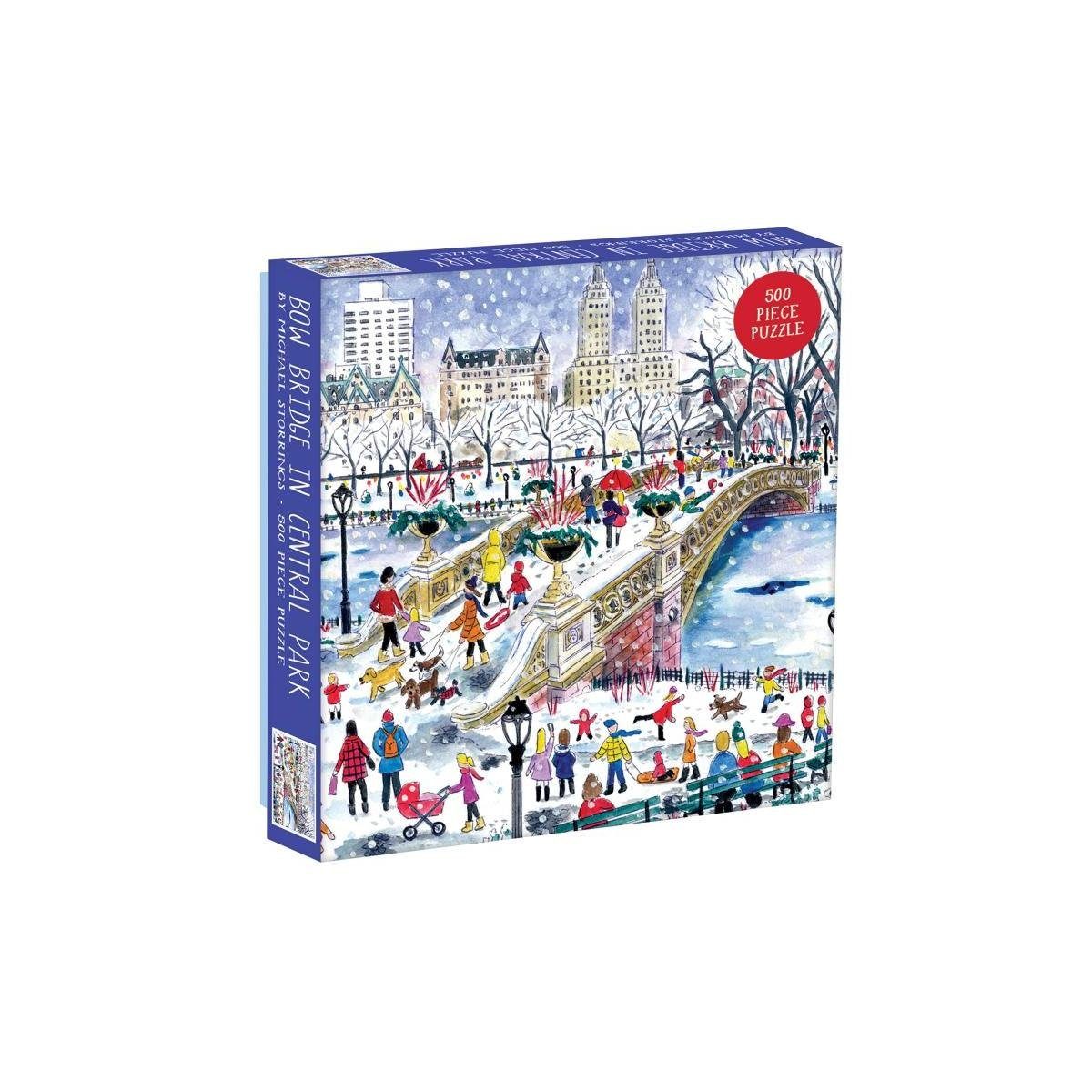 abrams&chronicle Puzzle 56863 - Michael Storrings Bow Bridge In Central Park -..., 500 Puzzleteile | Puzzle