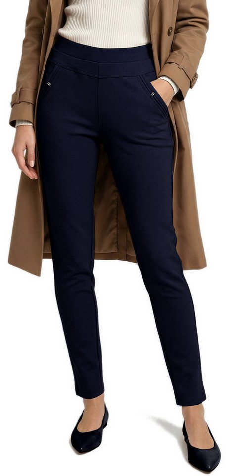 dy_mode Stoffhose Damen Schlupfhose High Waist Stoffhose & Business-Hose Skinny Pants in Unifarbe, High Waist, mit elastischem Bund