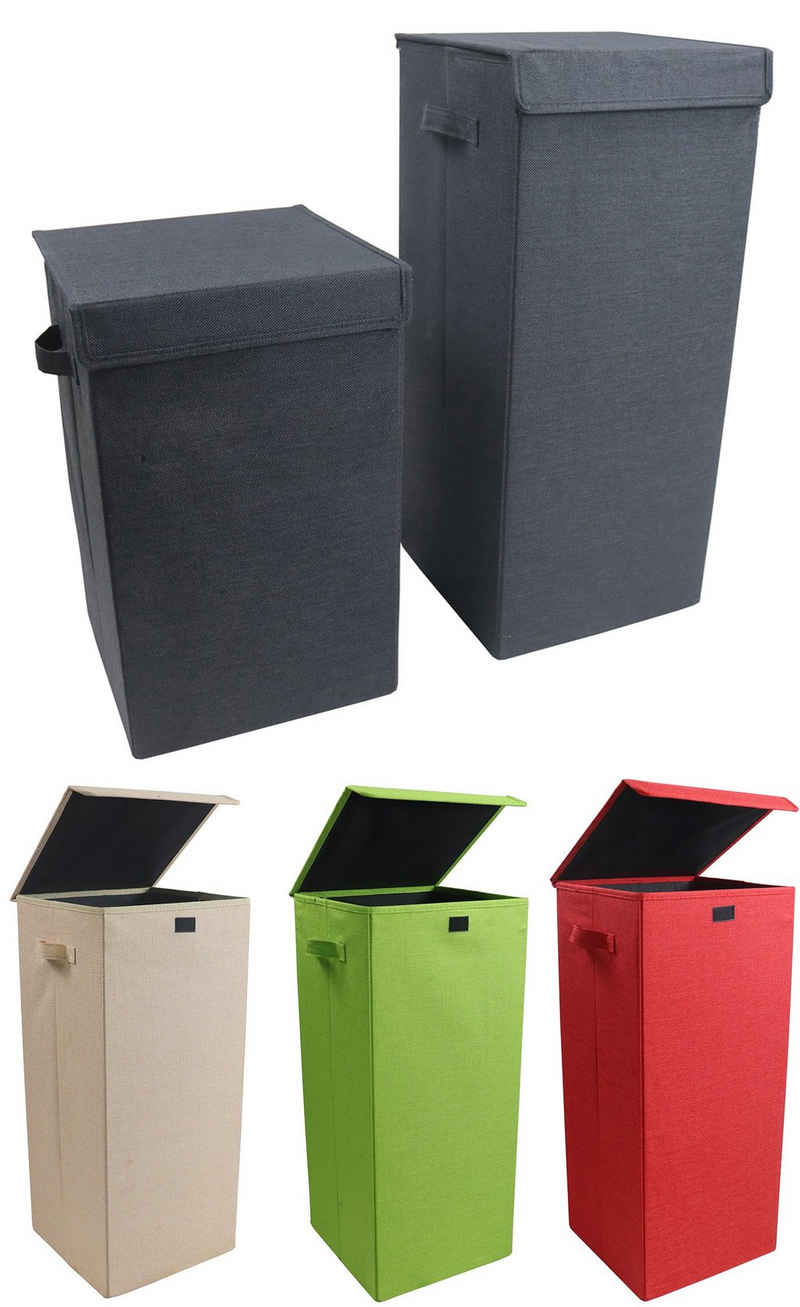 VCM Faltbox »Wäschekorb Wäschebox Stoffbox mit Deckel Dreso L« (1 St)
