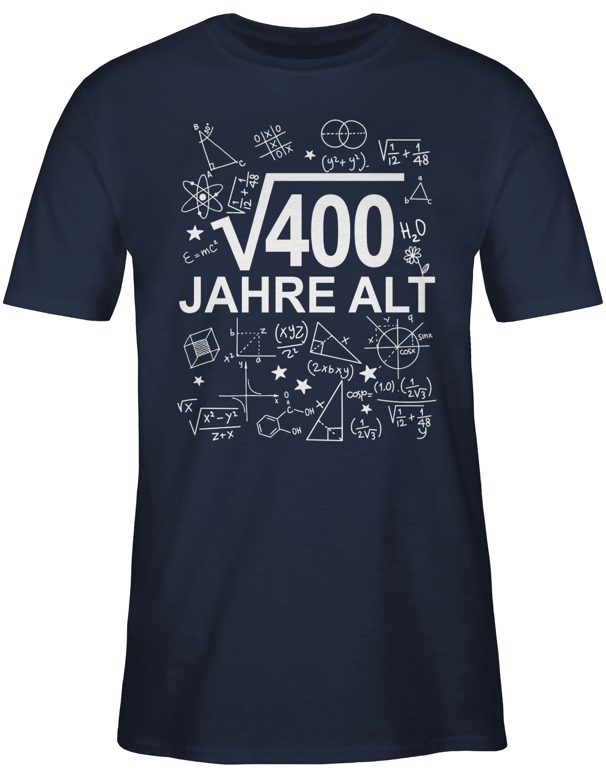 weiß Shirtracer Geburtstag Jahre 400) T-Shirt 20. alt (Wurzel Navy Blau Zwanzig 2