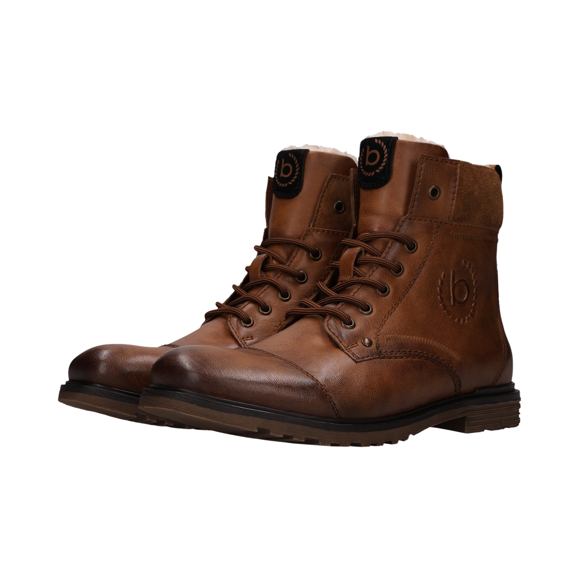 bugatti Schnürboots Schnürstiefelette, Winterboots mit Warmfutter