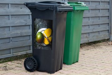MuchoWow Wandsticker Küche - Obst - Mango (1 St), Mülleimer-aufkleber, Mülltonne, Sticker, Container, Abfalbehälter