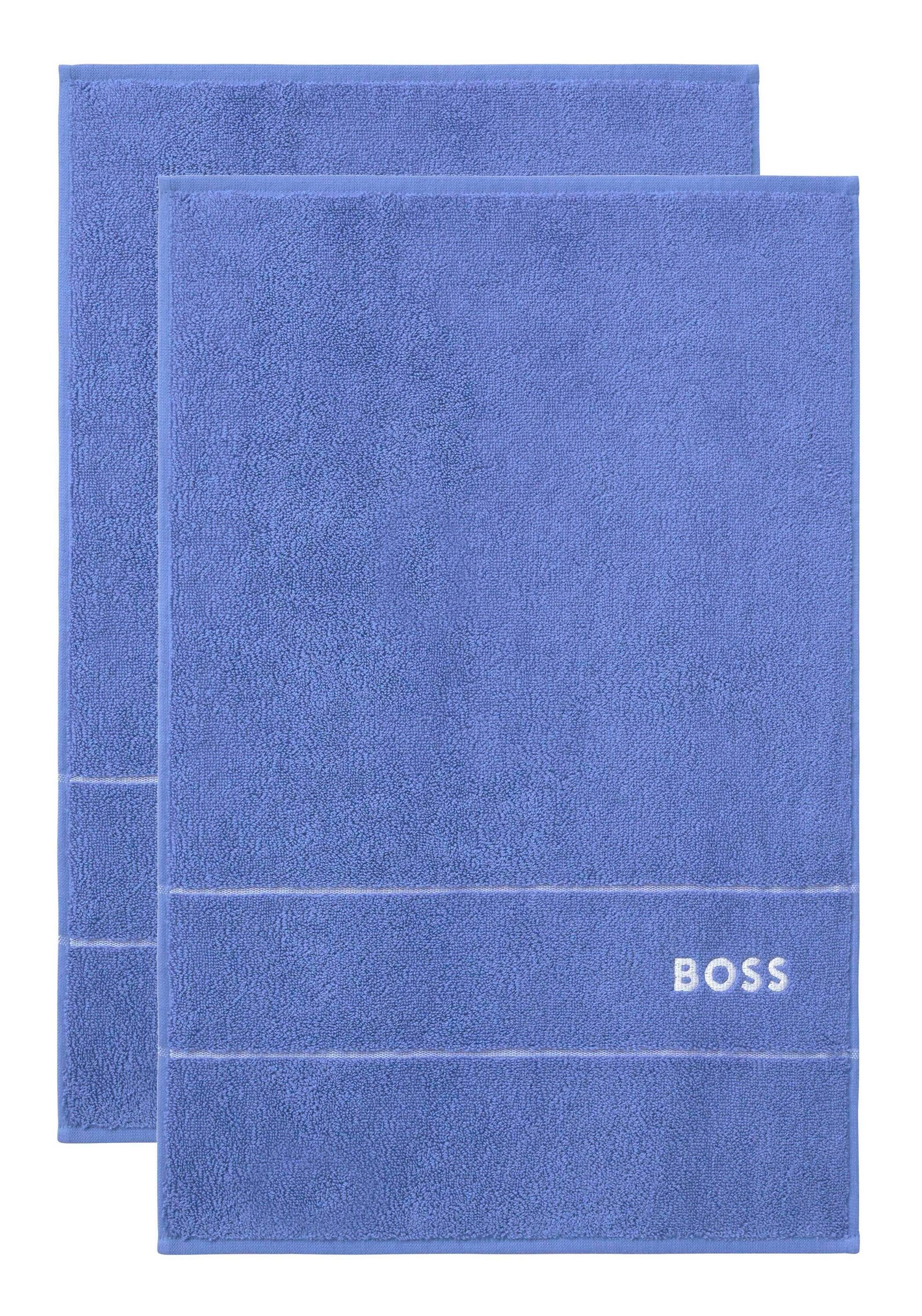 Hugo Boss Home Gästehandtücher PLAIN (2tlg), 100% Baumwolle, mit modernem Design TOUAREN