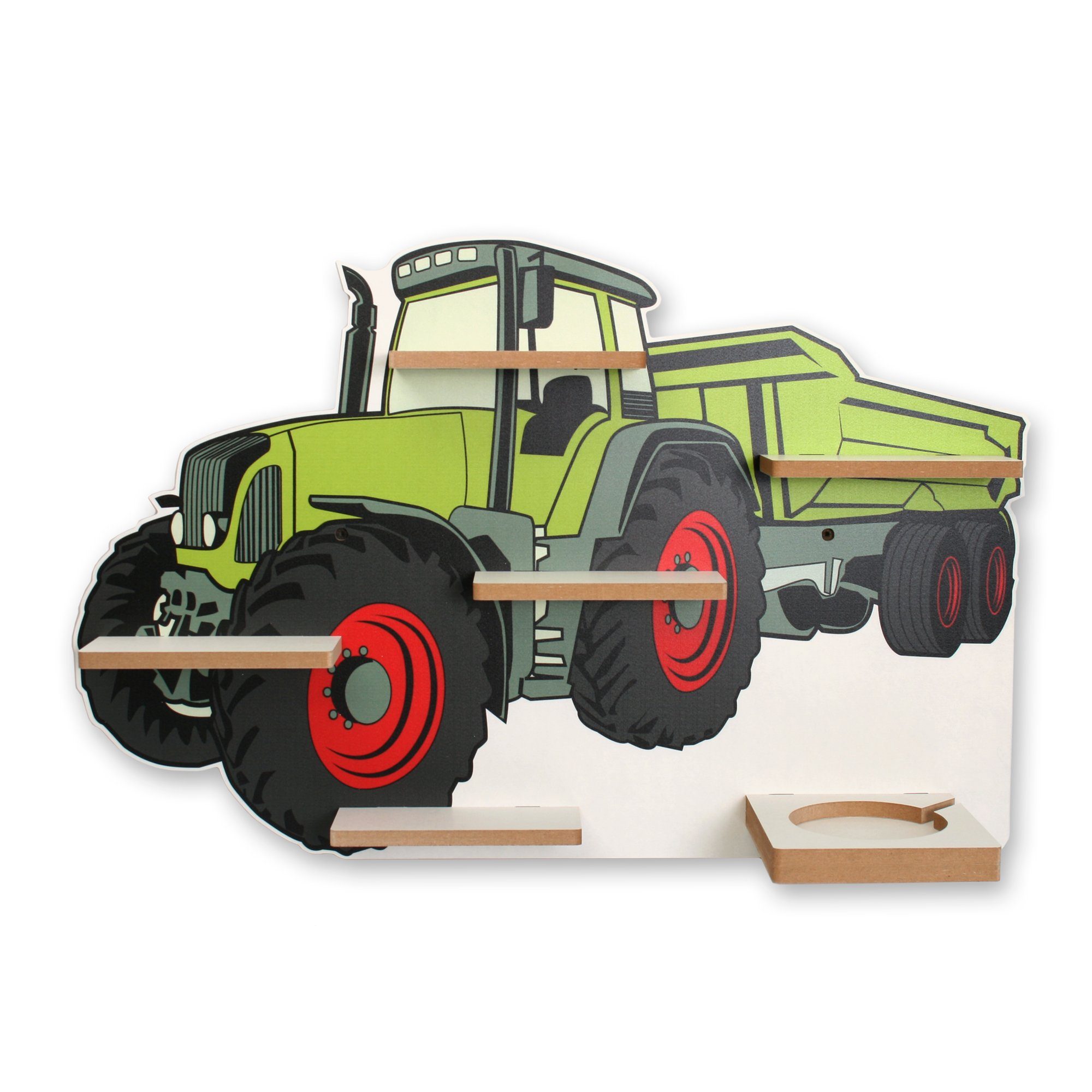 MUSIKBOX-REGAL TONIE-BOX Kinderregal Kreative und für Metallplättchen TONIES Traktor, Feder inkl. 40