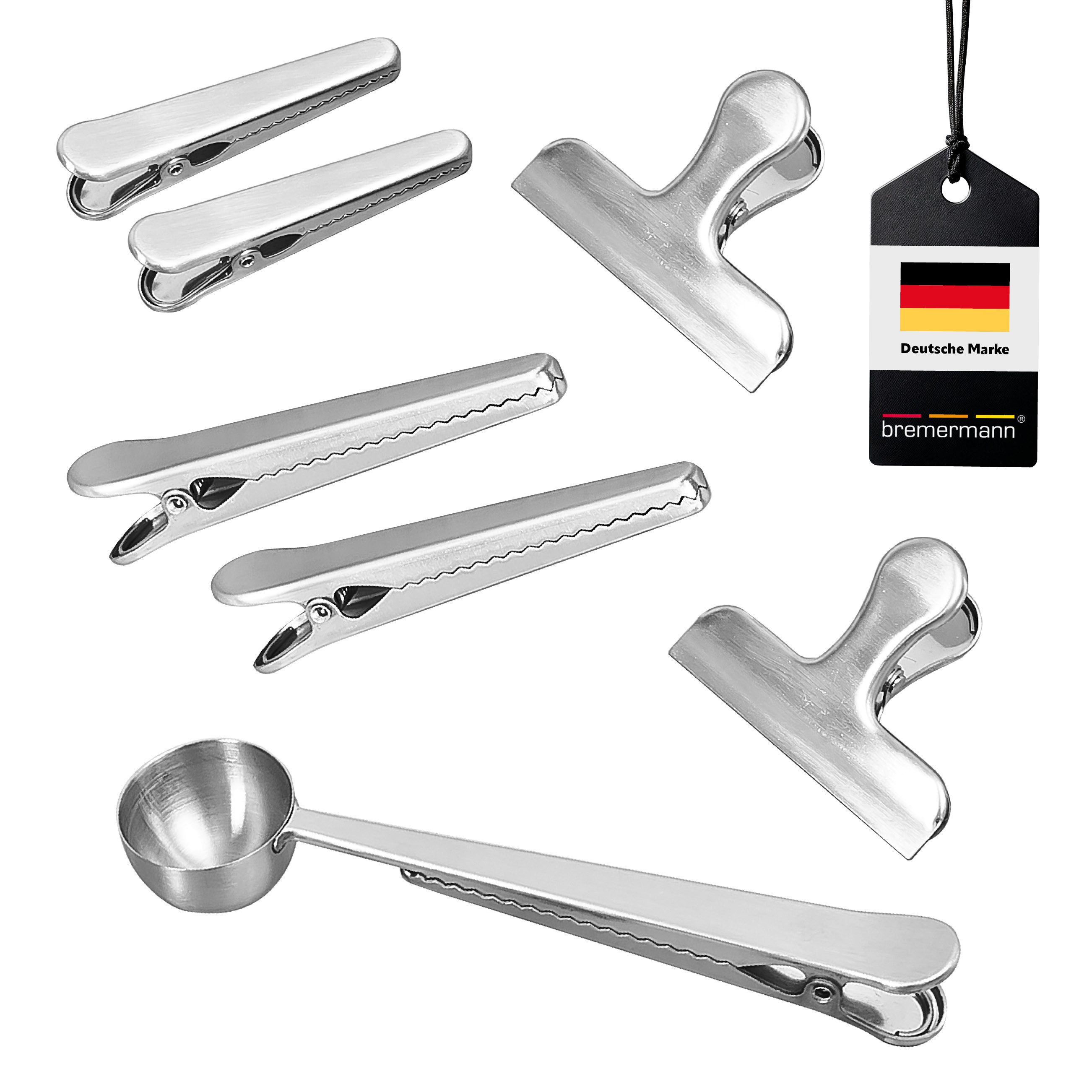 bremermann Verschlussklammer Verschlussklammern Set 7-tlg