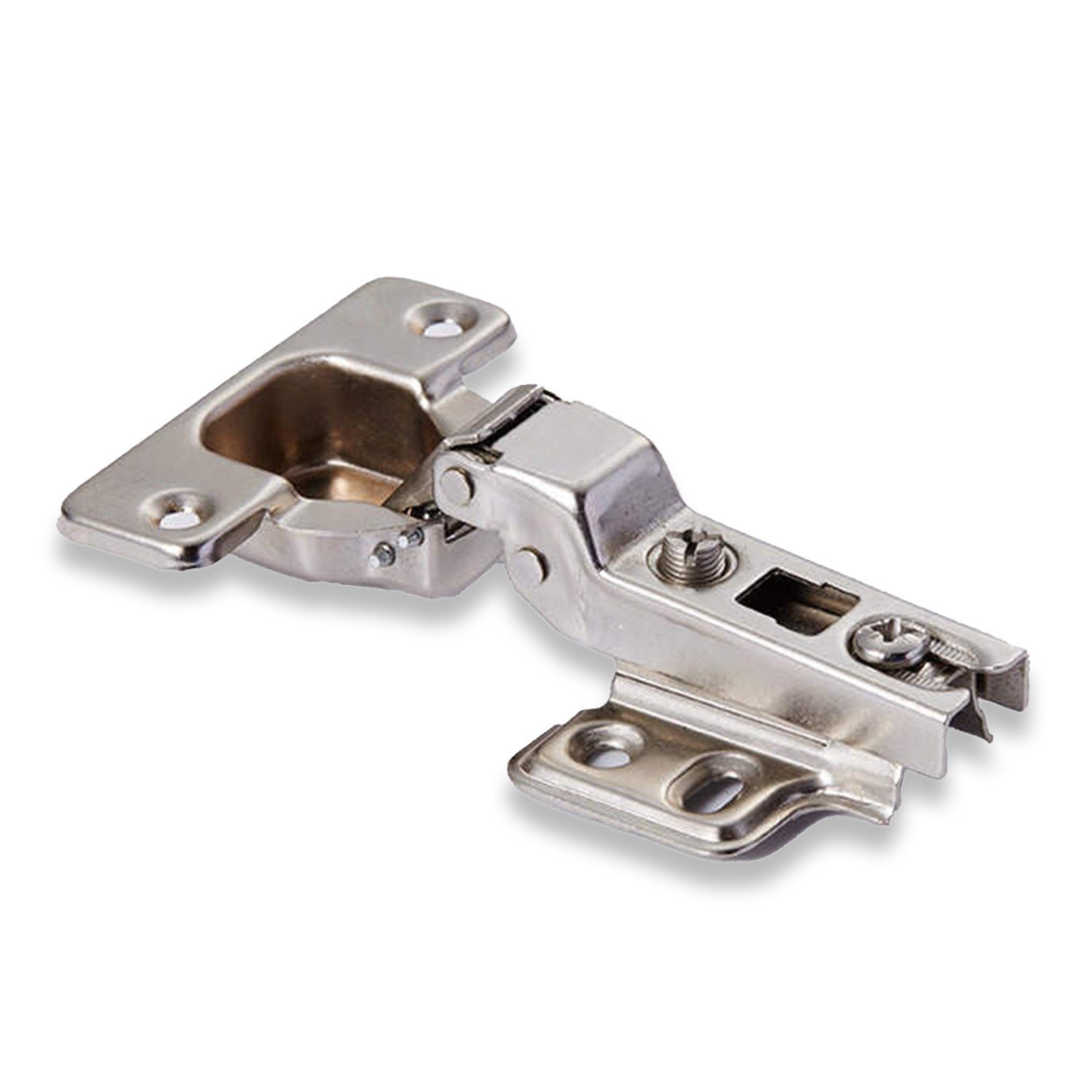 Intirilife Möbelbeschlag, 4-teiliges Set Türscharniere aus Edelstahl - 9.7 x 6 x 2.5 cm