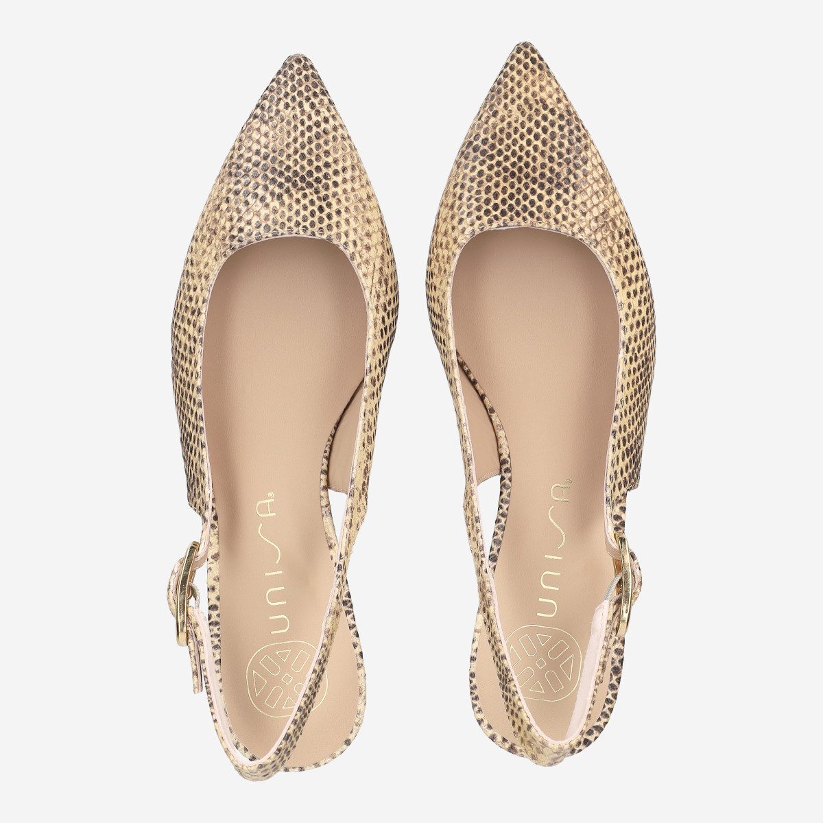 Unisa Unisa IBON_NG MISTRAL, Peeptoes & Slingpumps, Gelb, kombiniert, Damen Peeptoepumps