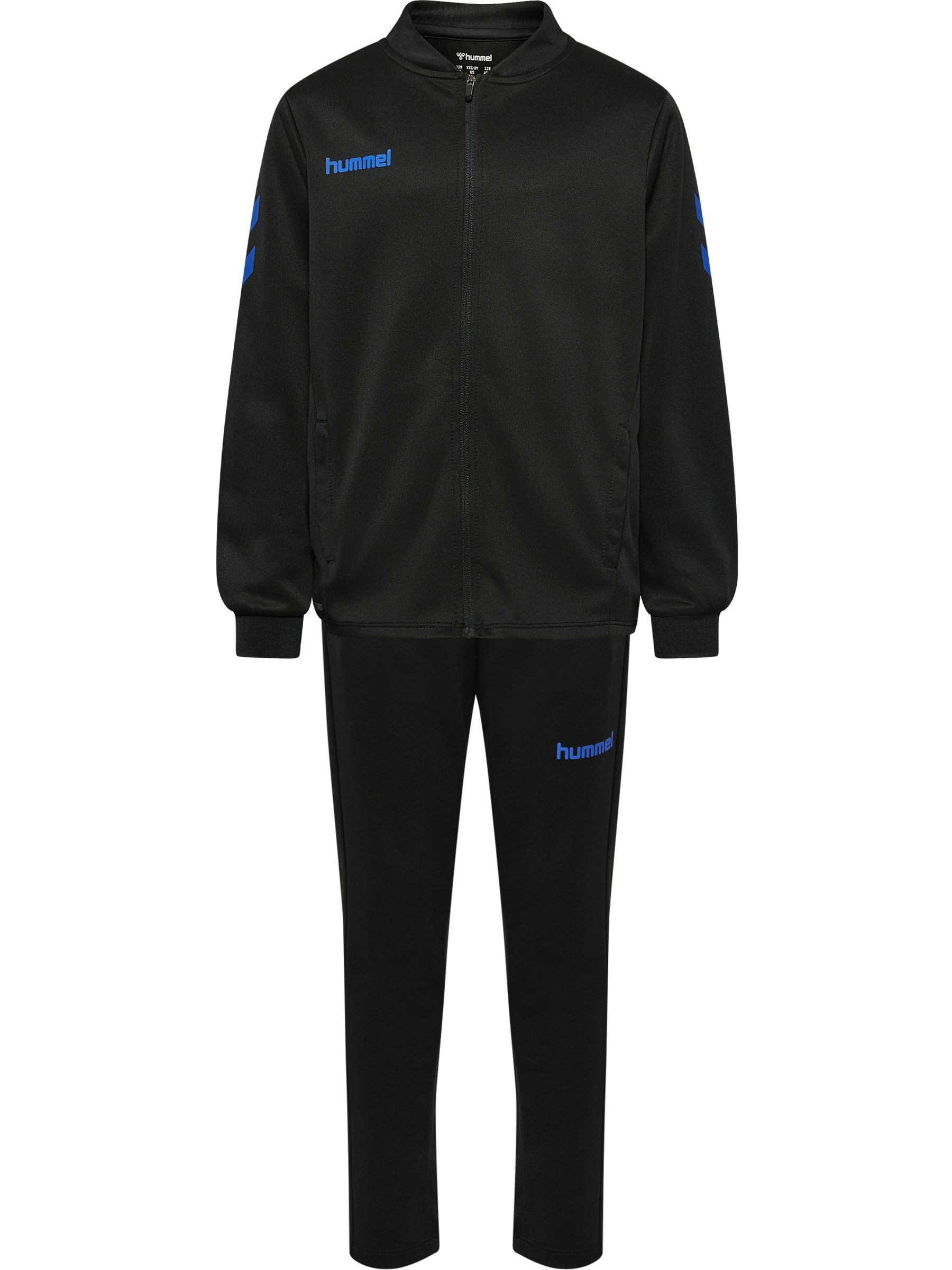 hummel Sportanzug Durchgehender Reißverschluss für Unisex (2-tlg), Recyceltes Material, Nachhaltig, Stehkragen, Sportlich, Bequem