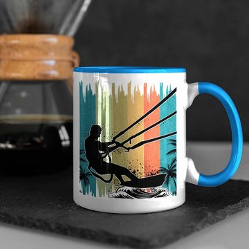 Trendation Tasse Kitesurfing Tasse Geschenk für Kitesurfer Geschenkidee