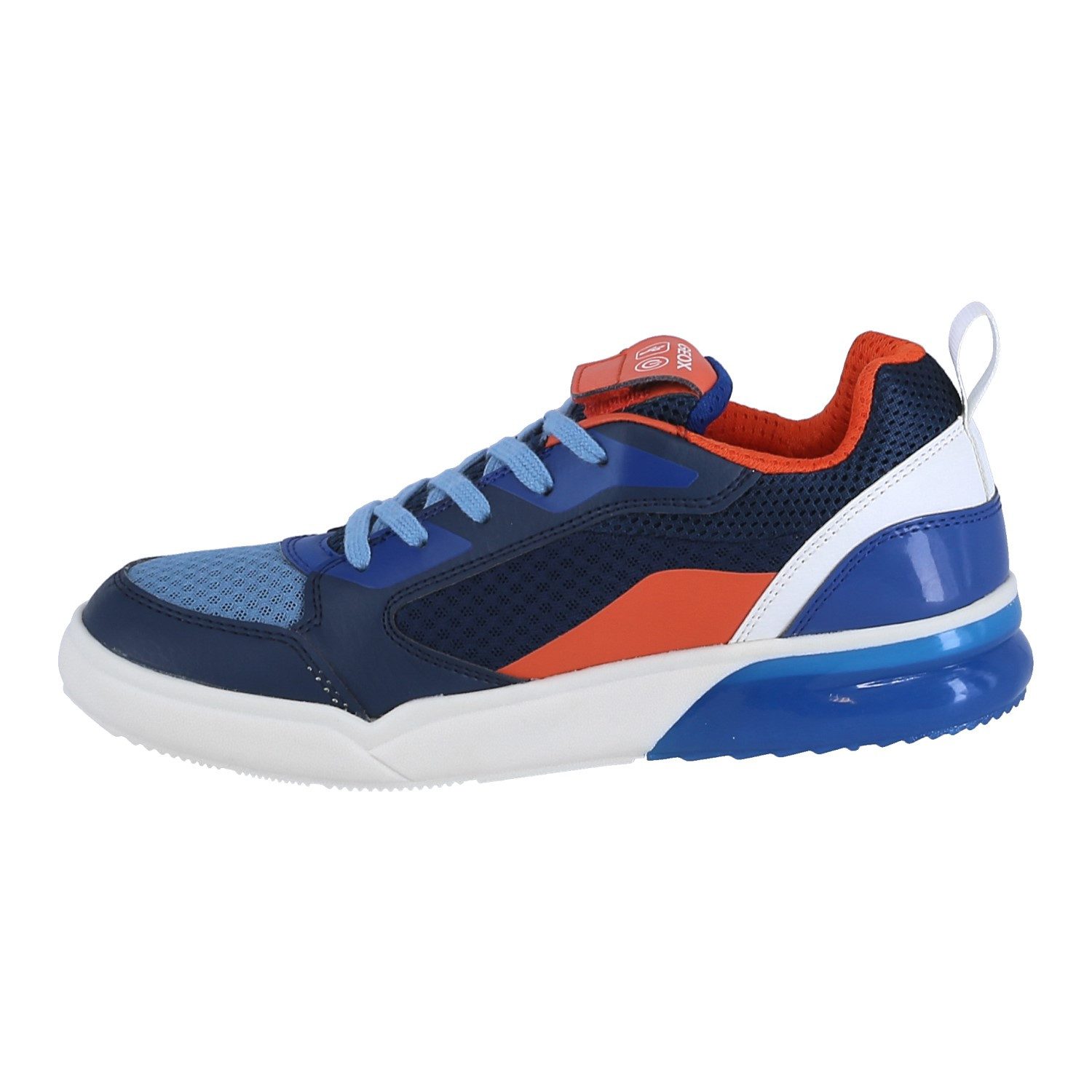 Geox Grayjay blau/orange/weiss Kinder Sneaker – Bild 5 von 5