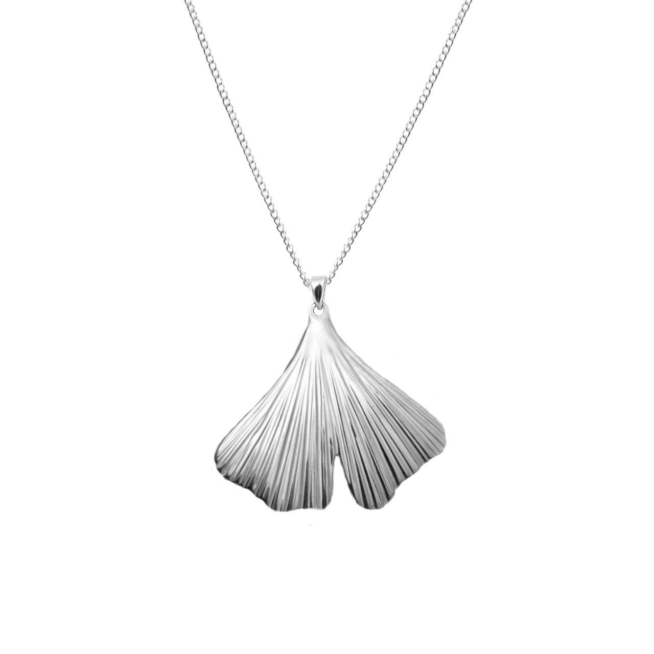 ALEXANDER YORK Kette und Anhänger Set GINKGO BLATT, 2-tlg., 925 Sterling Silber