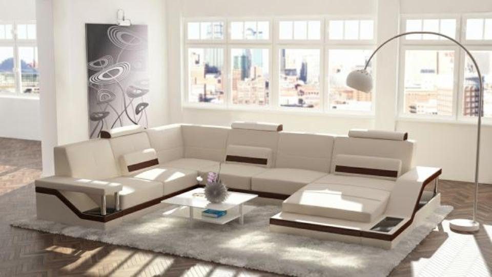 JVmoebel Ecksofa Designer U-Form Couch Made in Ecksofa Sofa Europe Wohnlandschaft, Polster