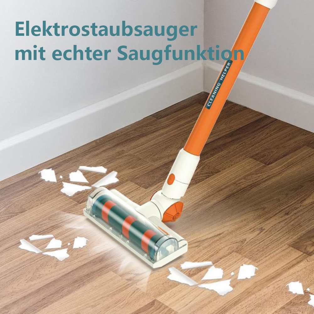 Lzbargon Kinder-Staubsauger 3-in-1-Kinder-Staubsauger,Spielzeugstaubsauger für Kinder ab 3 Jahren, mit Licht und Sound,Kinderstaubsauger mit Echter Saugfunktion