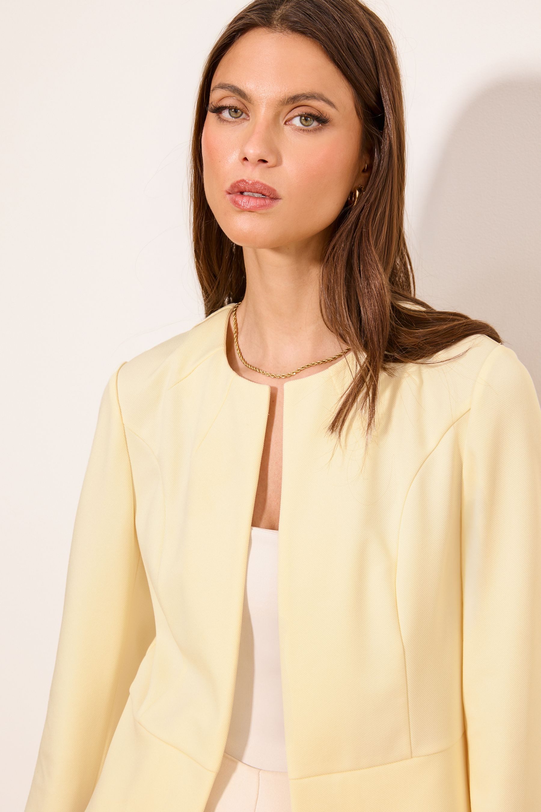 LIPSY Kurzjacke Lipsy verkürzte, angeraute Jacke, Regular (1-St)