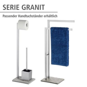 WENKO WC-Garnitur Granit, Edelstahl rostfrei