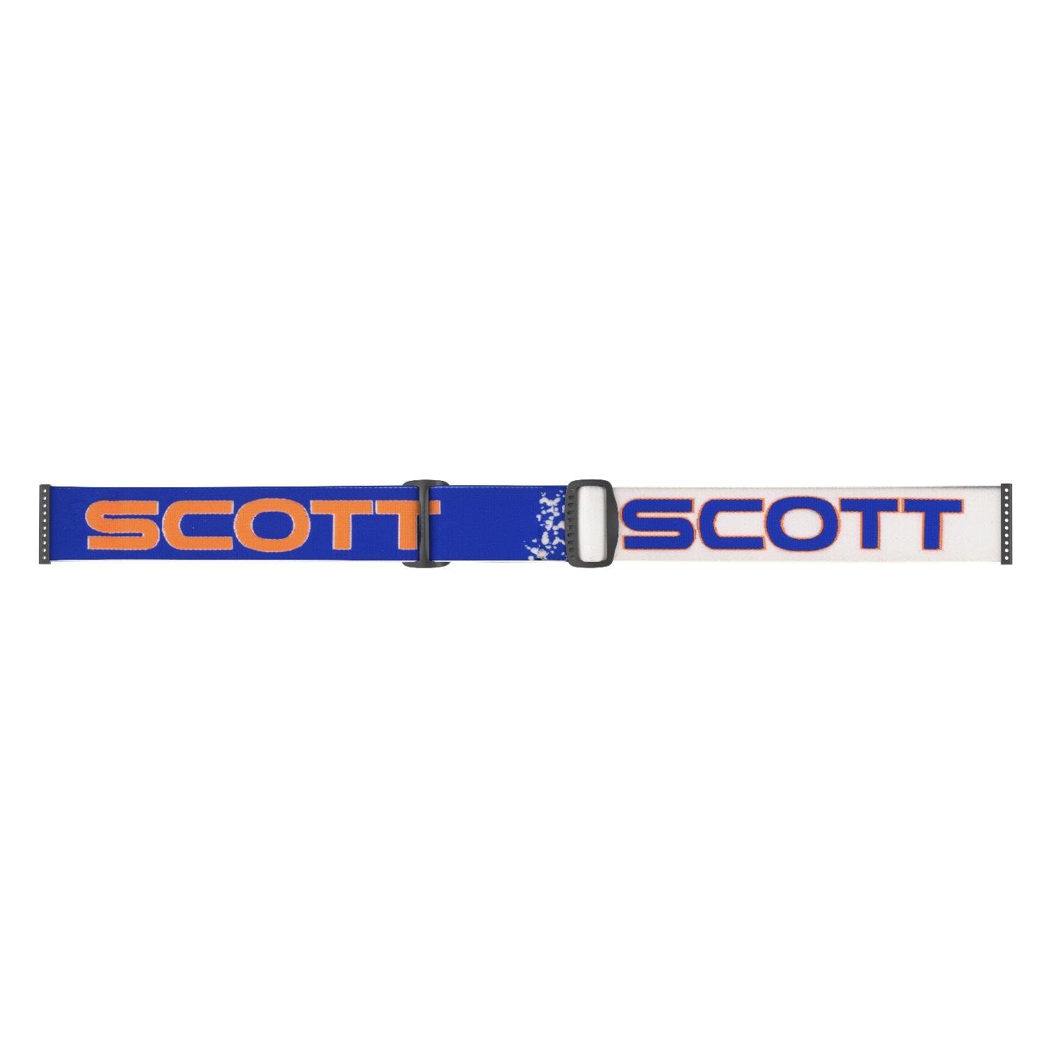 Sportbrille Scott MX Unisex Scott Motocross Fury Brille weiß/blau
