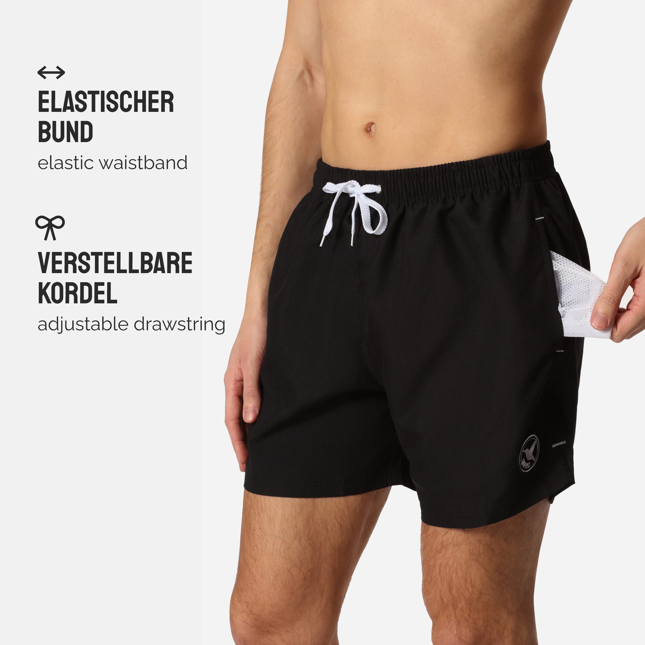 Ladeheid Badeshorts Herren Badehose Boardshorts Beachshorts Schwimmhose LA40-198