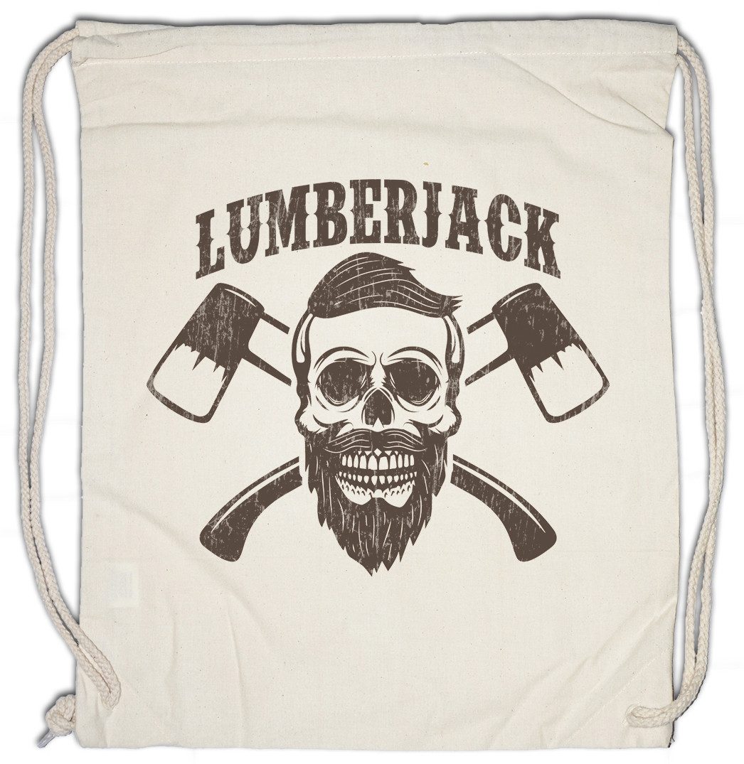 Turnbeutel Lumberjack IV Turnbeutel Holzfäller Axt Waldarbeiter Förster Logger