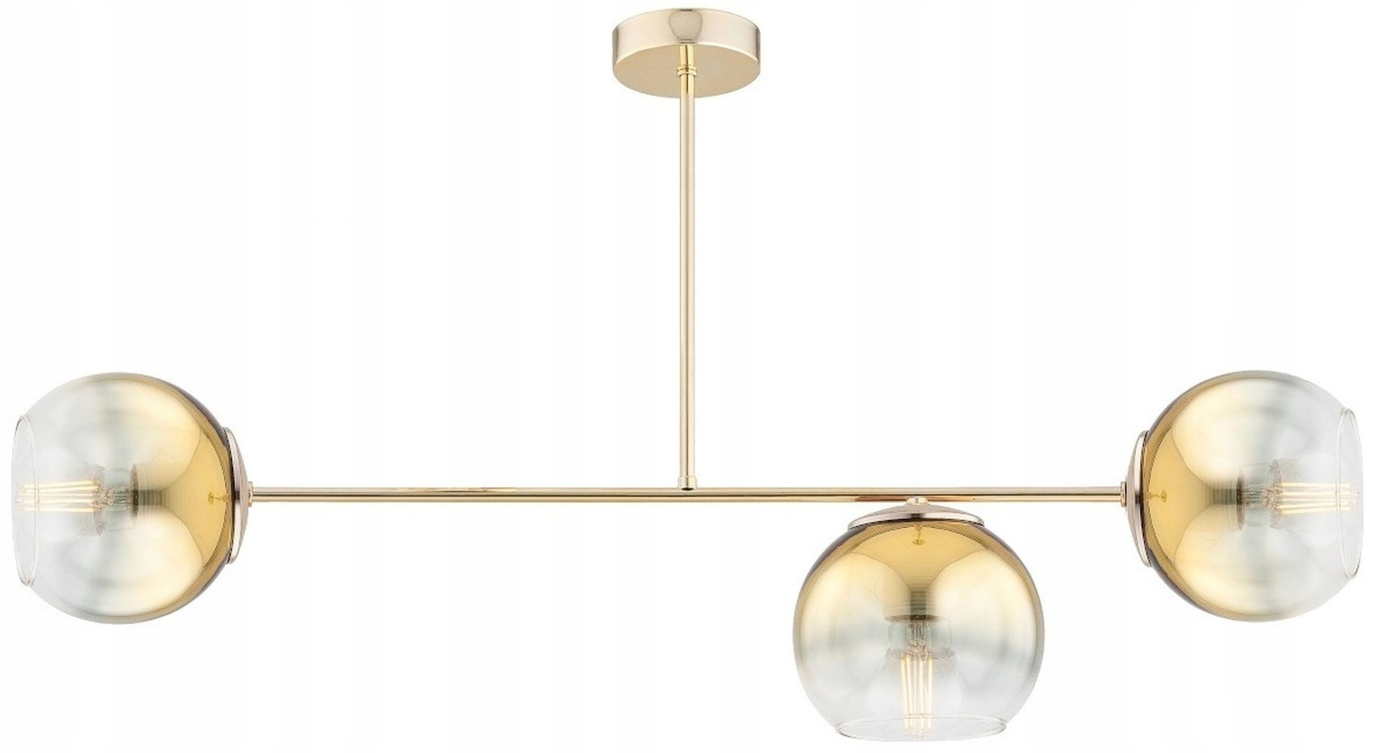 Licht-Erlebnisse Deckenleuchte RONAN, ohne Leuchtmittel, E27 3-flammig Kugel Schirm Modern Deckenleuchte