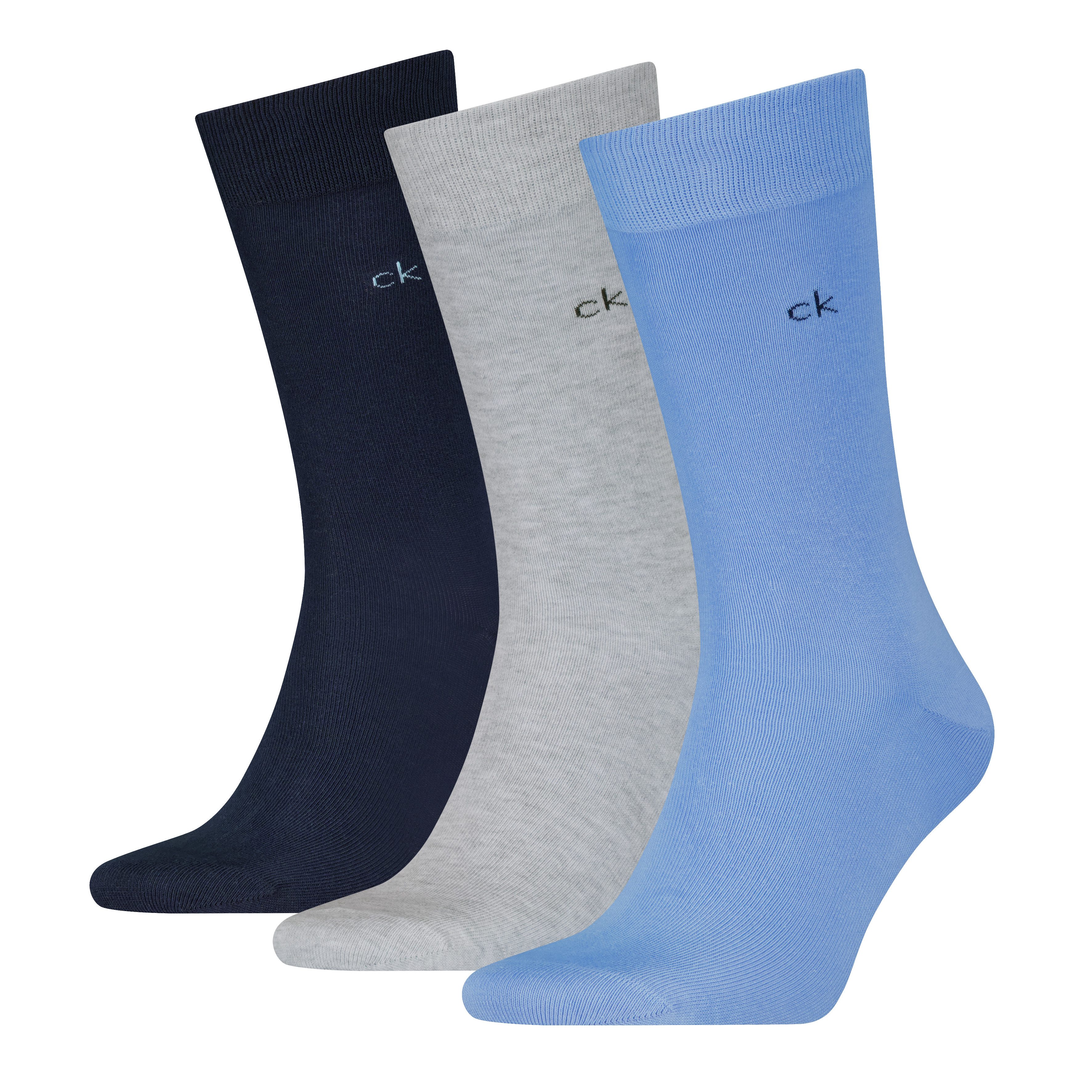 Calvin Klein Socken CK MEN SOCK (3 Paar) uni, Cotton-Mix, breiter Bund
