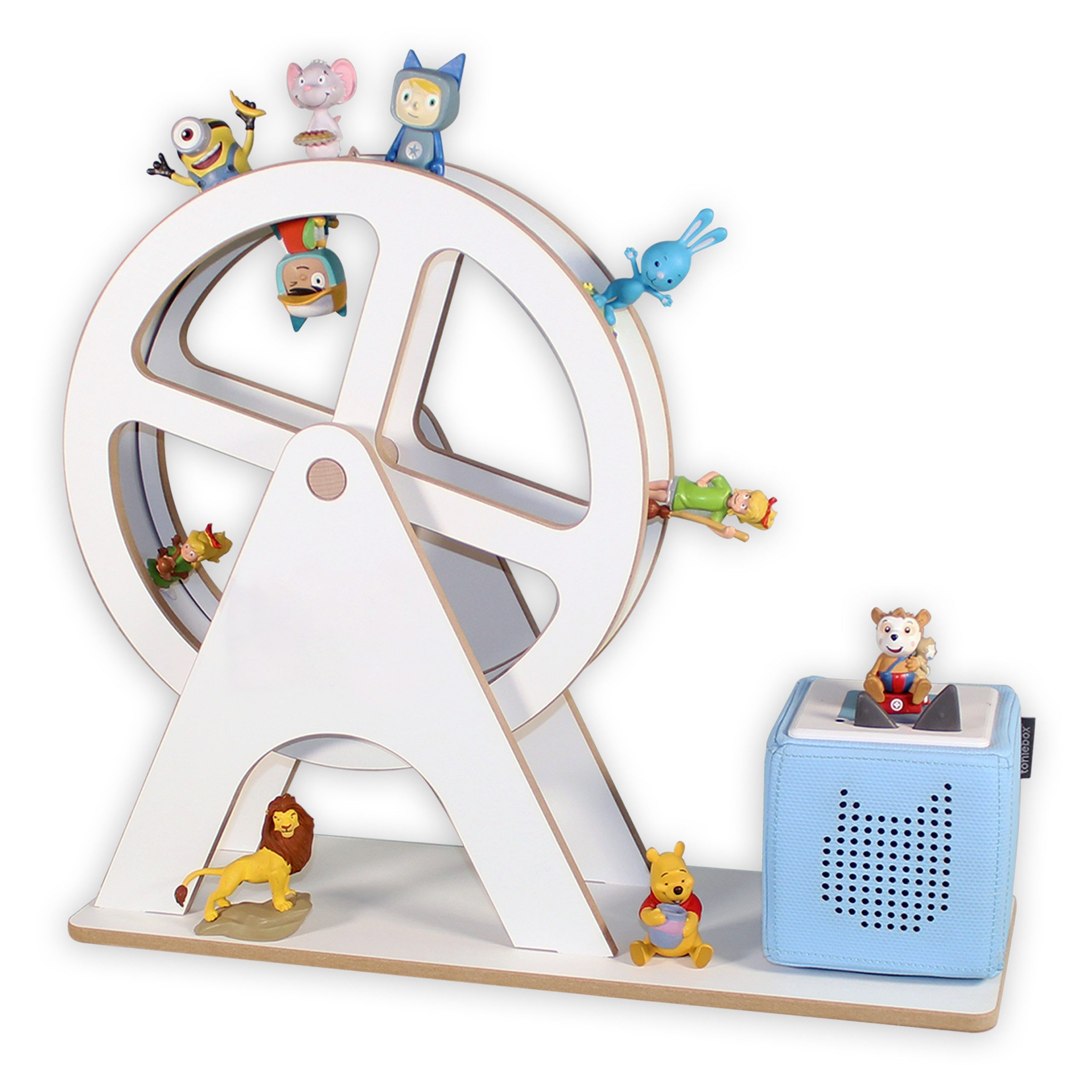 Holzura Kinderregal Tonie Regal Riesenrad mit magnetischem Rahmen für Tonie günstig online kaufen