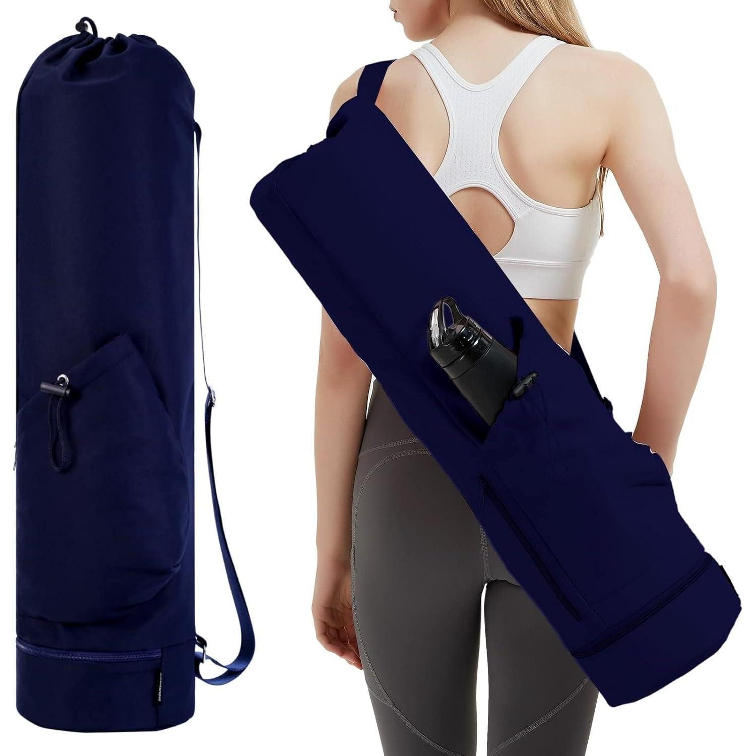 Yogatasche Yogatasche Damen Sporttasche Verstellbarer Schultergurt Nassfach Navy