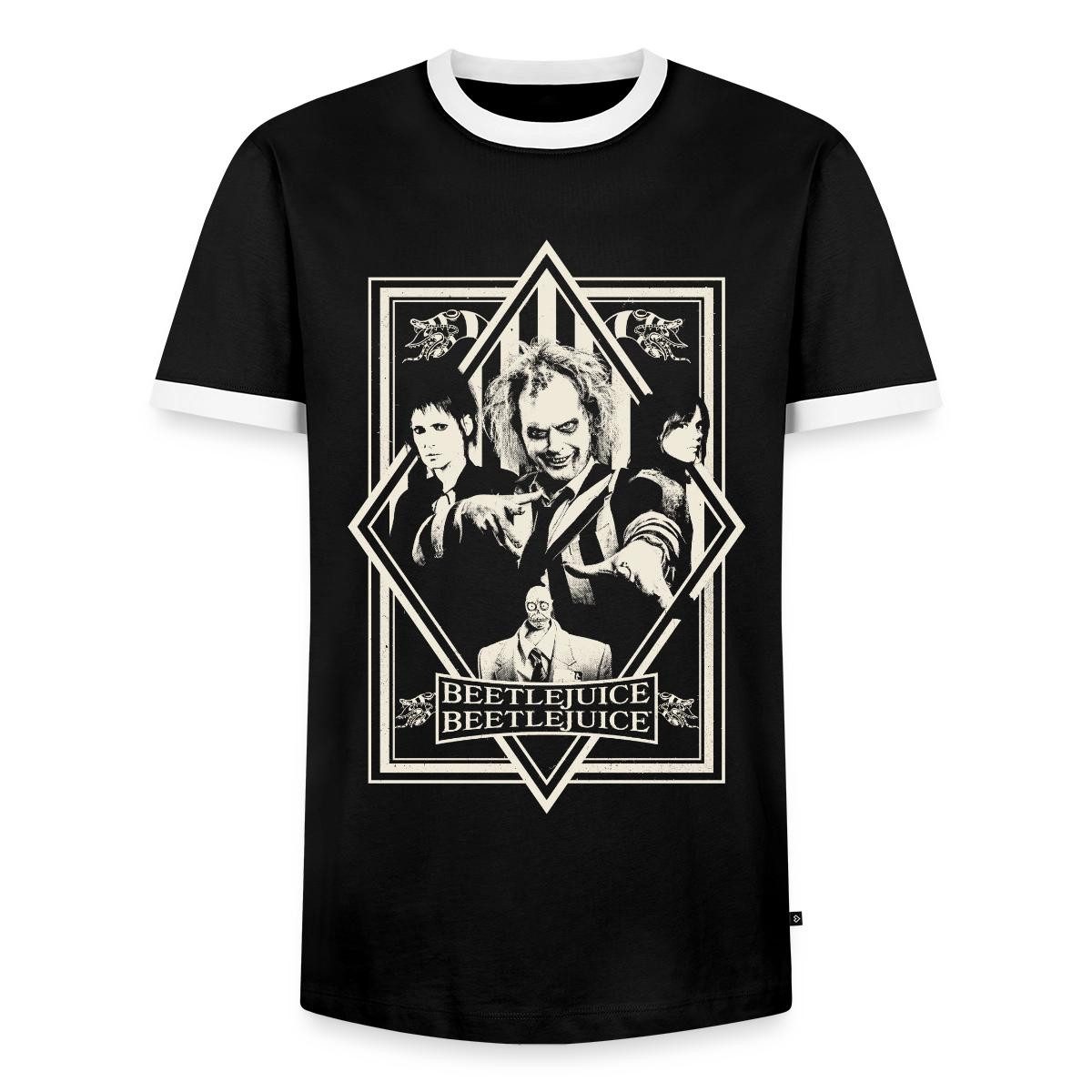 Spreadshirt T-Shirt Beetlejuice 2 Lydia Betelgeuse Astrid-Design Männer Kontrast T-Shirt (1-tlg)