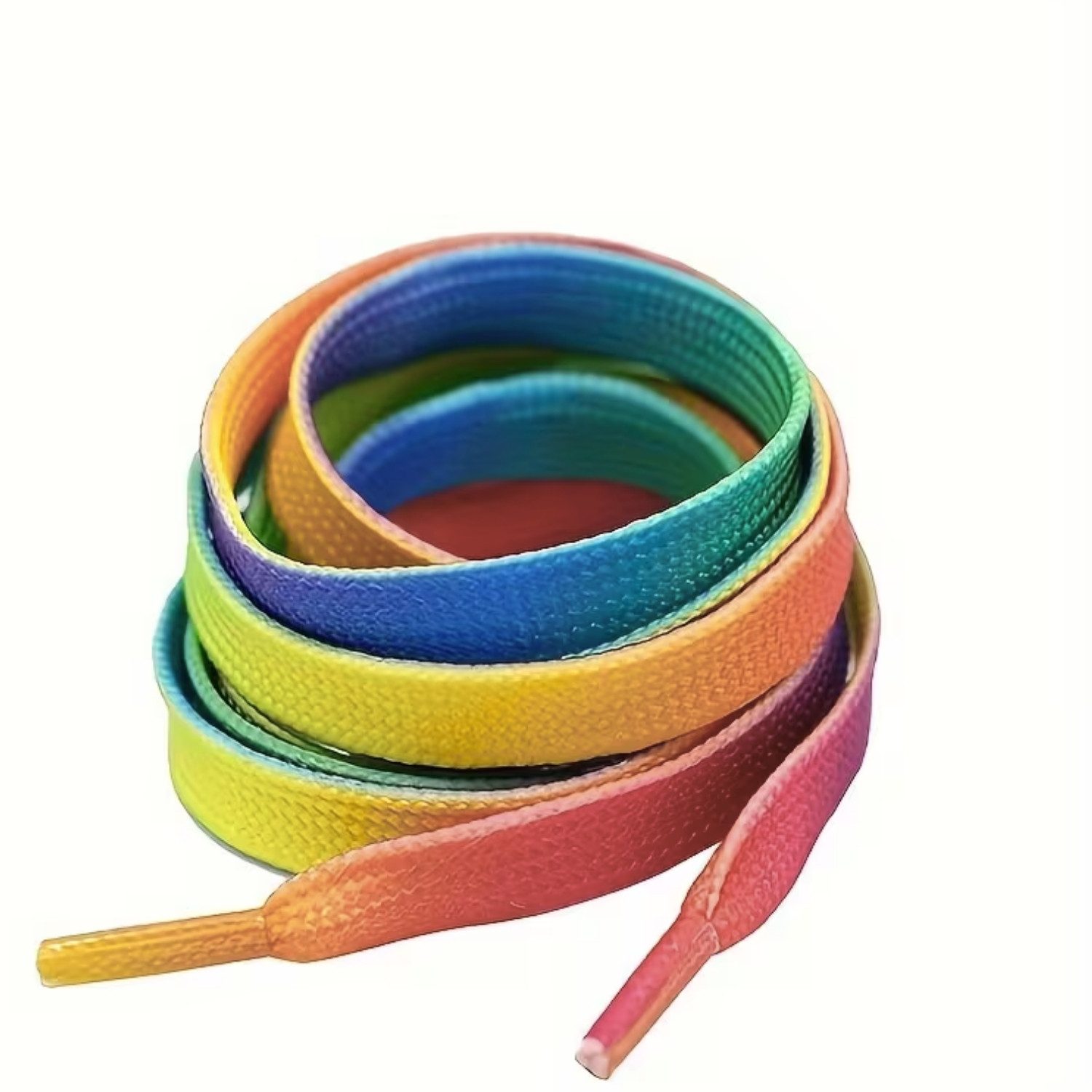 XCOAST Schnürsenkel Regenbogen Schuhbänder im Farbverlauf – flache Schnürse günstig online kaufen