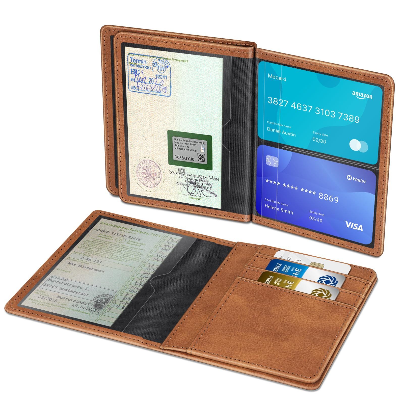 Fintie Mini Geldbörse Fahrzeugschein Hülle für Zulassungsbescheinigung, aus günstig online kaufen