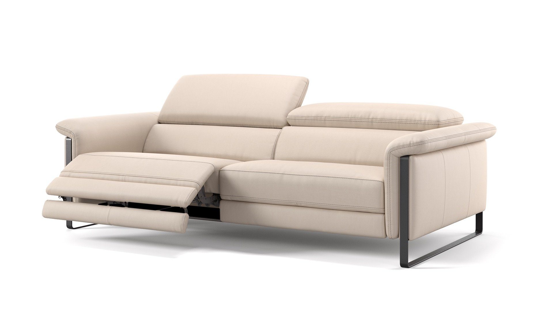 Sofanella 3-Sitzer Leder PALMA, Relaxcouch, Designersofa, Designer Sofa, 3er Couch, Sofagarnitur