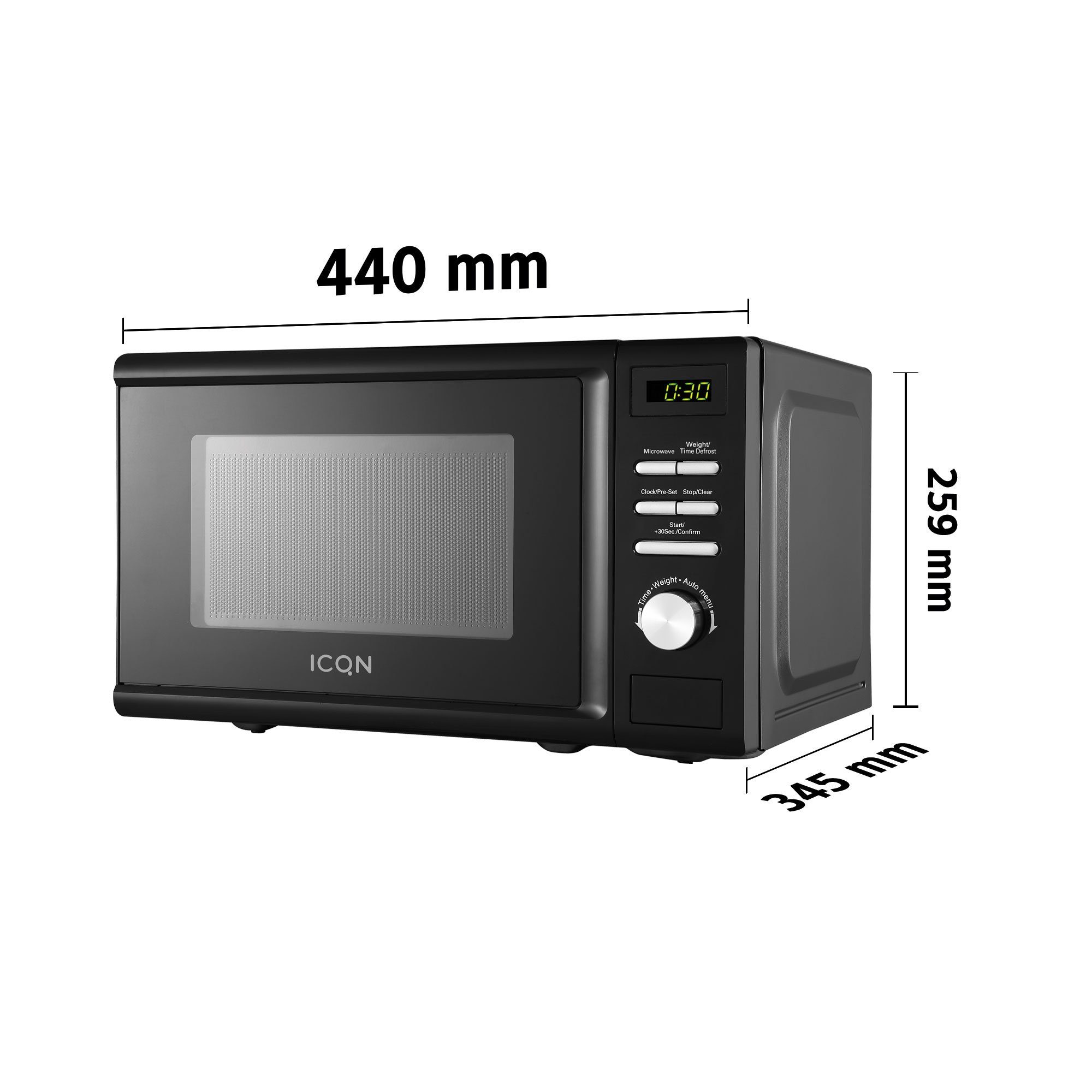ICQN Solo-Mikrowelle 20L - Bild 2