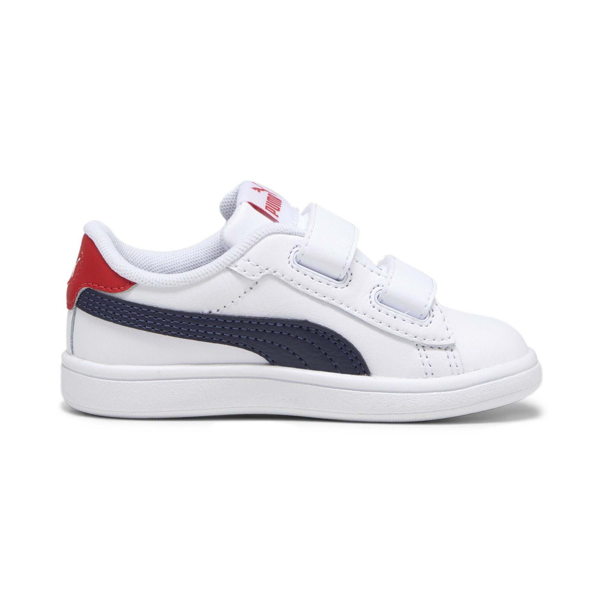 PUMA Smash 3.0 For Leather Blue Sneakers Kinder Navy Red Time All Sneaker V White