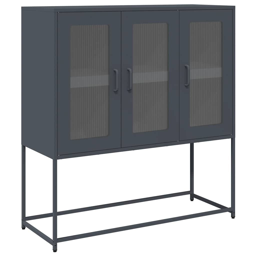 vidaXL Sideboard Sideboard Anthrazit 100,5x39x107 cm günstig online kaufen