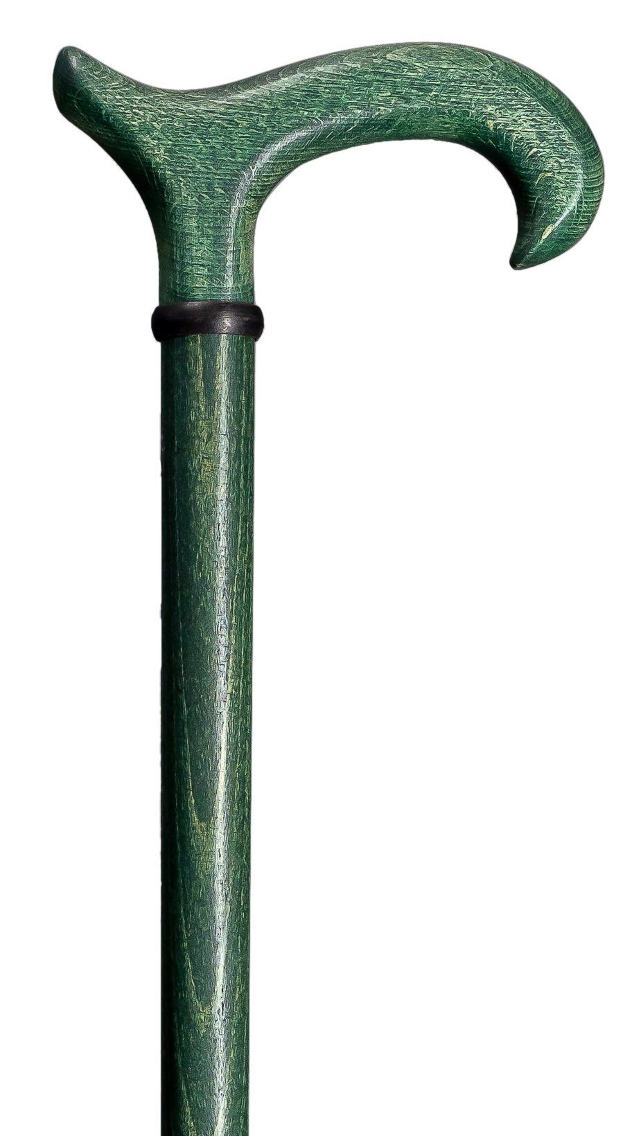 Stockshop Gehstock Gehstock ECO- Derby WALDGRÜN, Buchenholz Naturbasis grün gefärbt, 100