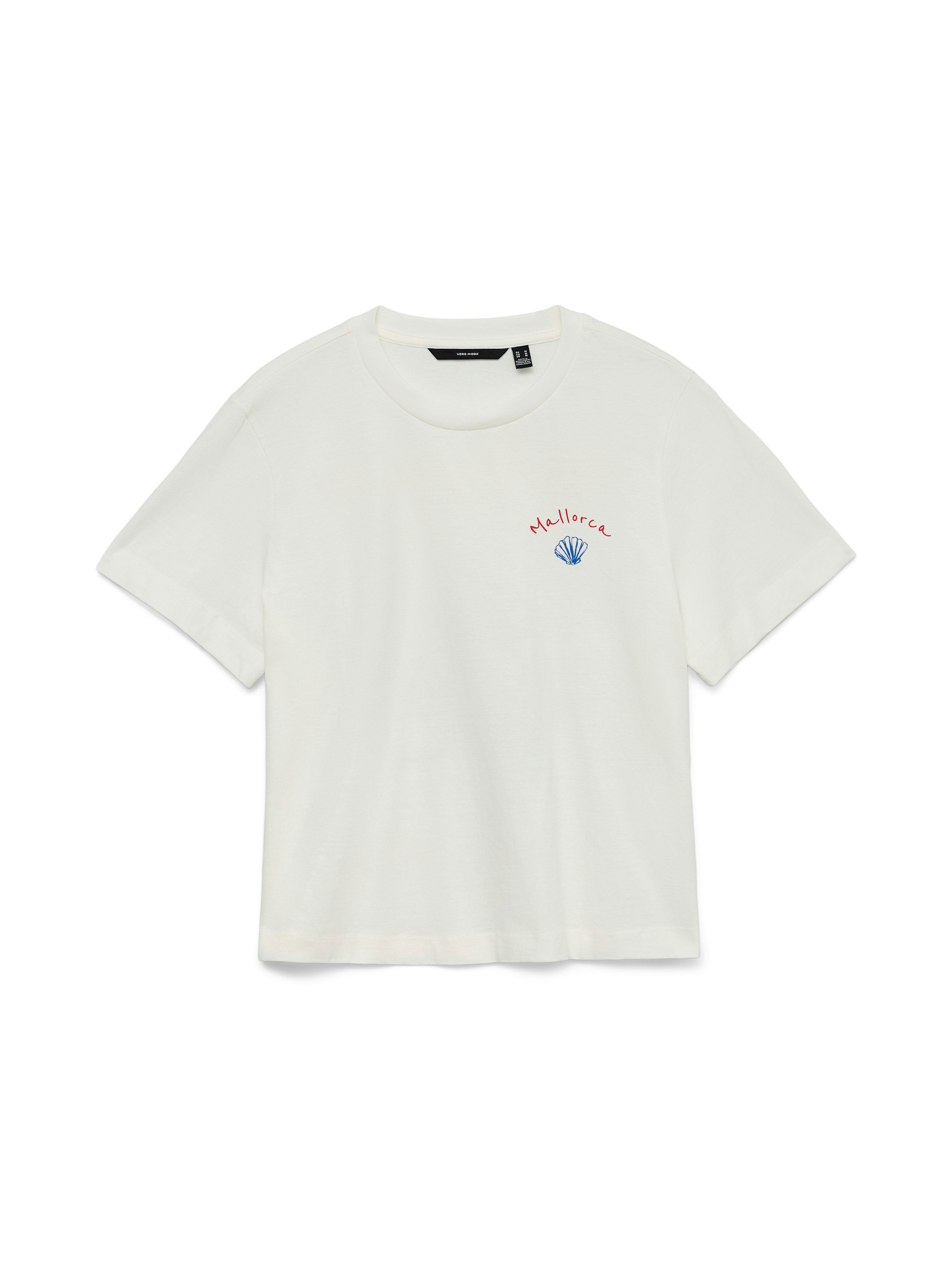 Vero Moda T-Shirt VMGINA METTE SS TOP BOX JRS Baumwolle – Bild 5 von 5