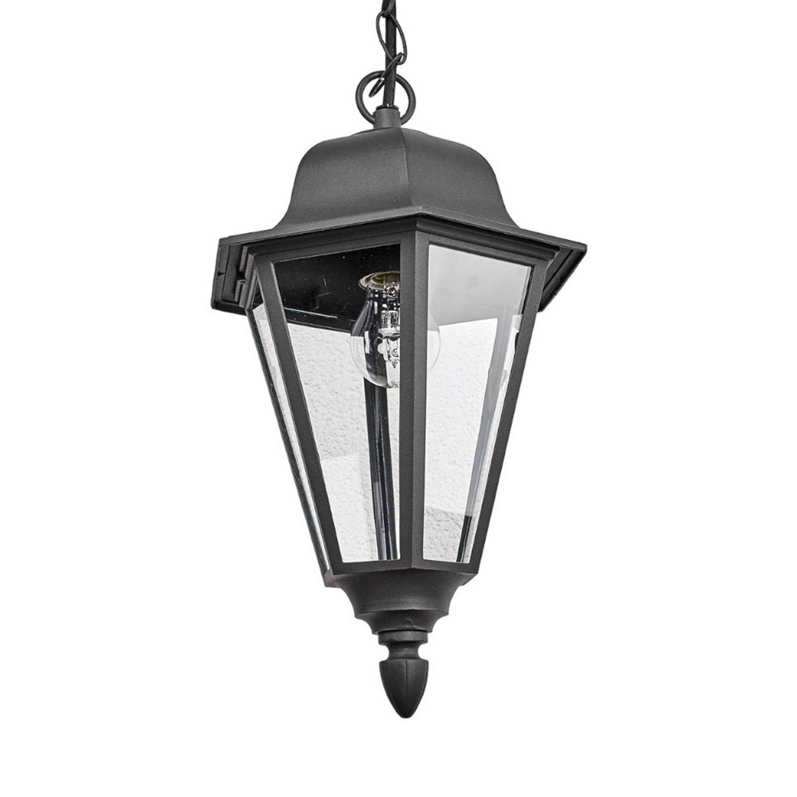 Lindby Hängeleuchten Edana, Metall, Schwarz IP44, 1 x 60 W