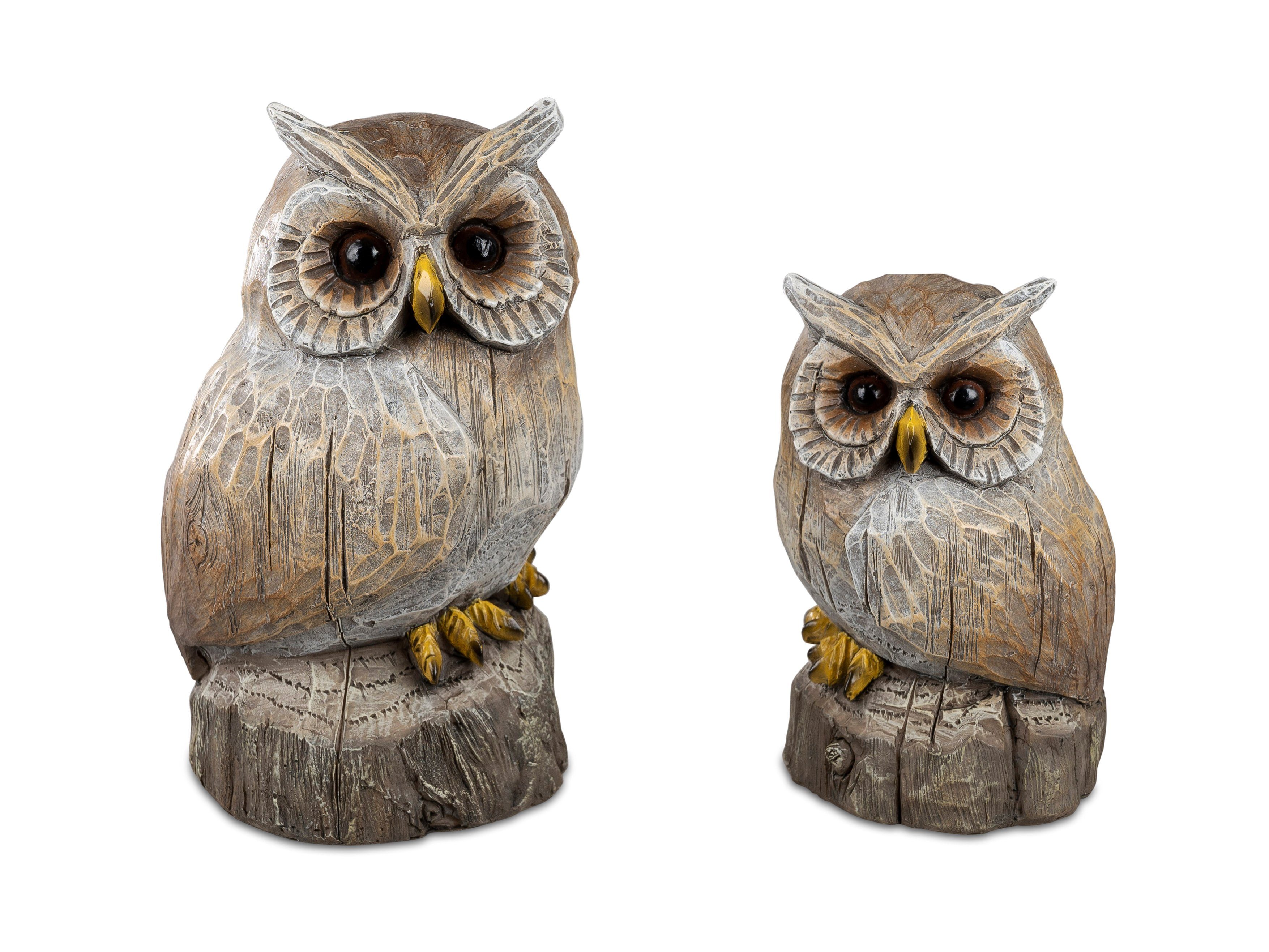 formano Gartenfigur Deko Eule in Holzoptik günstig online kaufen