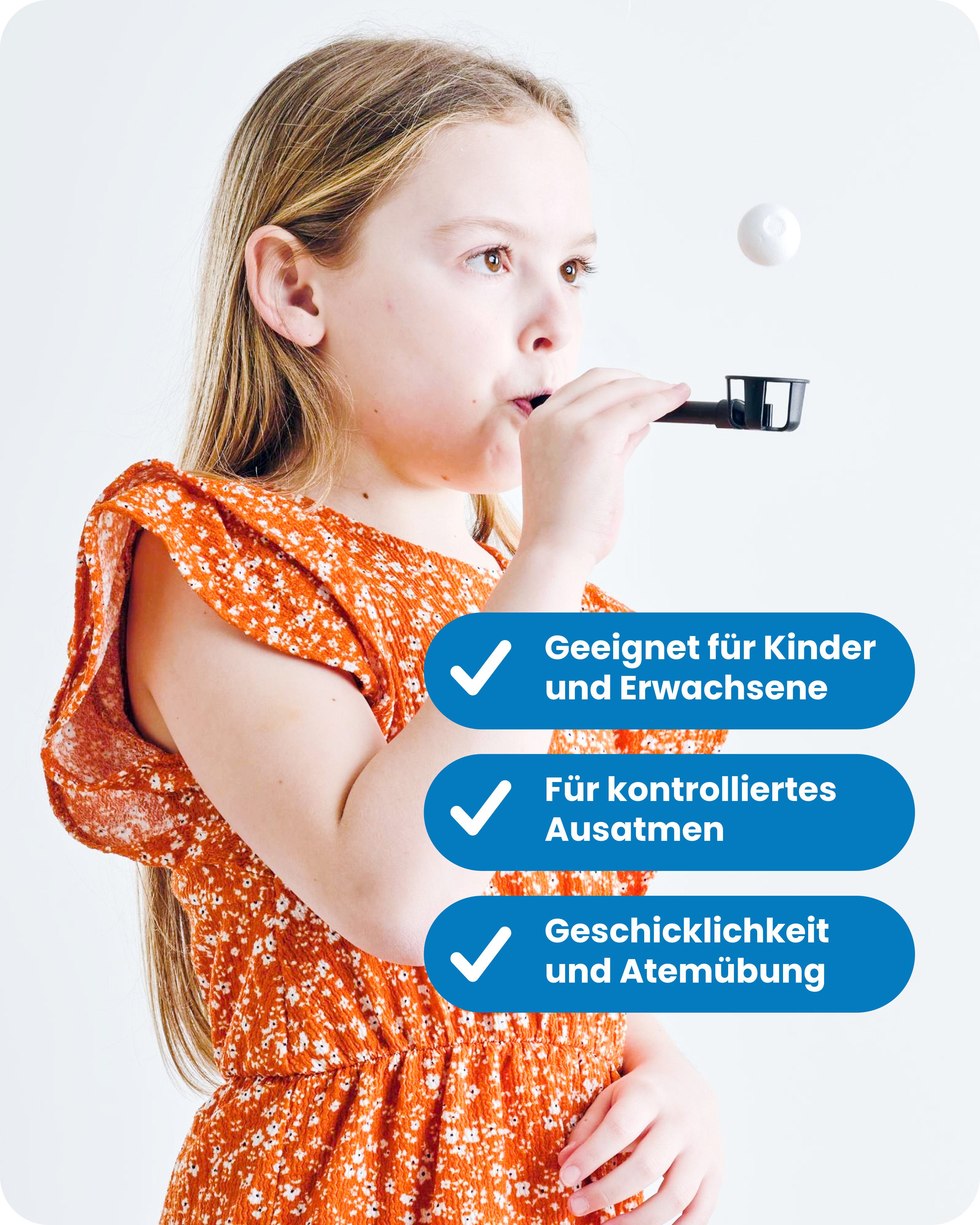 Flow-Ball ULTRA® Lernspielzeug Flow-Ball ULTRA®, Pustespiel für Konzentration, Spielspaß, Bewegung, Geschicklichkeit