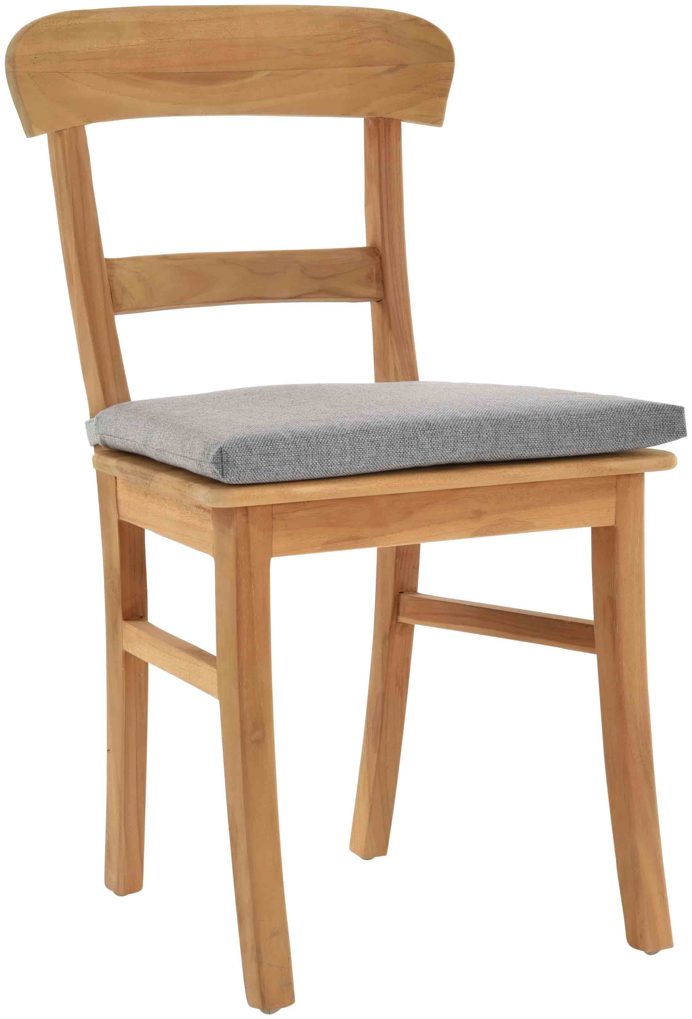 Krines Home Esszimmersessel Teakstuhl Holz Teak günstig online kaufen