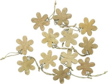 Dekoleidenschaft Dekohänger "Blumen" aus Mangoholz, bunt lackiert, Frühlingsdeko zum Aufhängen (12 St., im Set), Hängedeko, Fensterdeko hängend, Hängedekoration, Blumenhänger