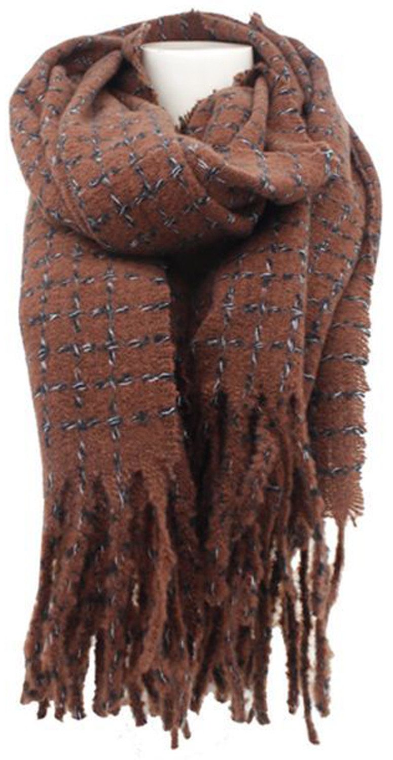 chic4home Schal Winter Weave, (1-St. 1-teilig), Damen Schal ca.65x180cm Kar günstig online kaufen