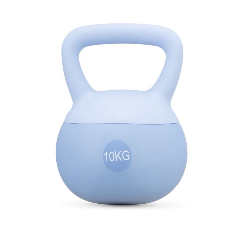 GiglioCollection Kettlebell Soft Kettlebell bodenschonend & leise - stoßdämpfende Kugelhantel, (Soft Kettlebell ideal fürs Homegym Kettlebell 10 kg), Kugelhantel mit Eisensandfüllung - ergonomischer Softgriff