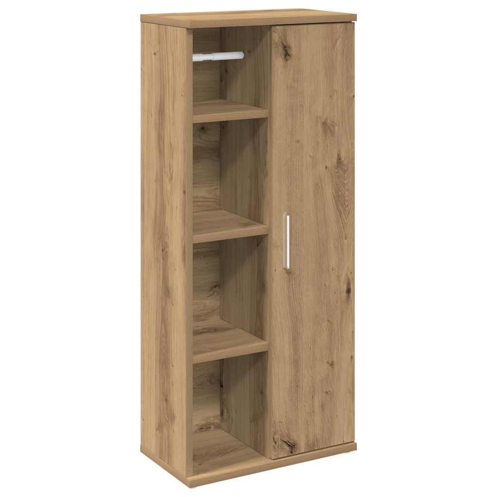vidaXL Badezimmer-Set Badezimmerschrank mit Rollenhalter Artisan-Eiche günstig online kaufen