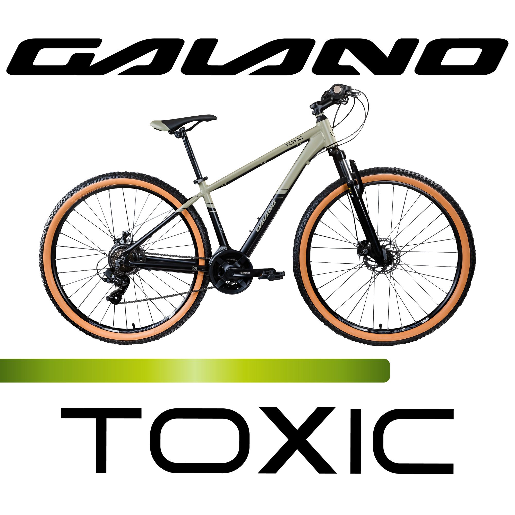 Galano Mountainbike Toxic 29", 21 Gang, Kettenschaltung, Mountainbike Hardtail 29 Zoll MTB Fahrrad