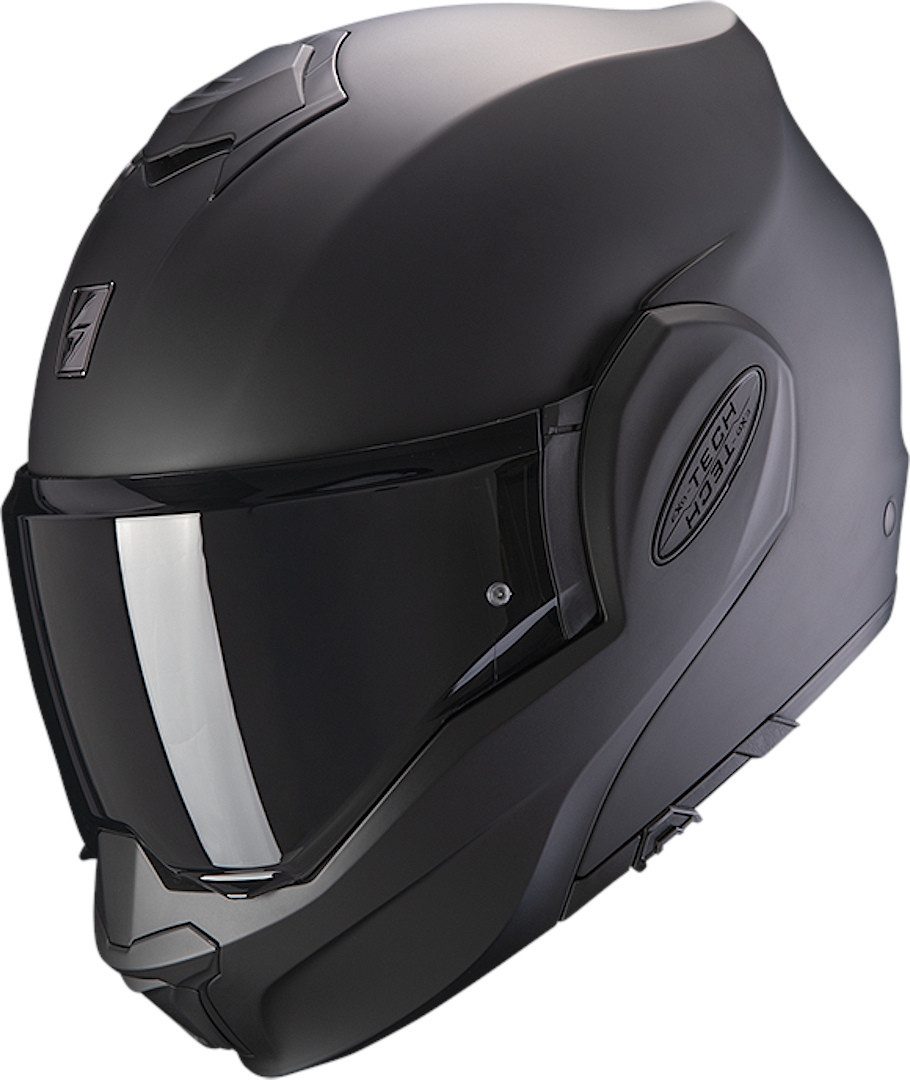 Scorpion Exo Motorradhelm Exo-Tech Evo Solid Klapphelm, Vorbereitet Für Kommunikationssystem,integriertes Sonnenvisier
