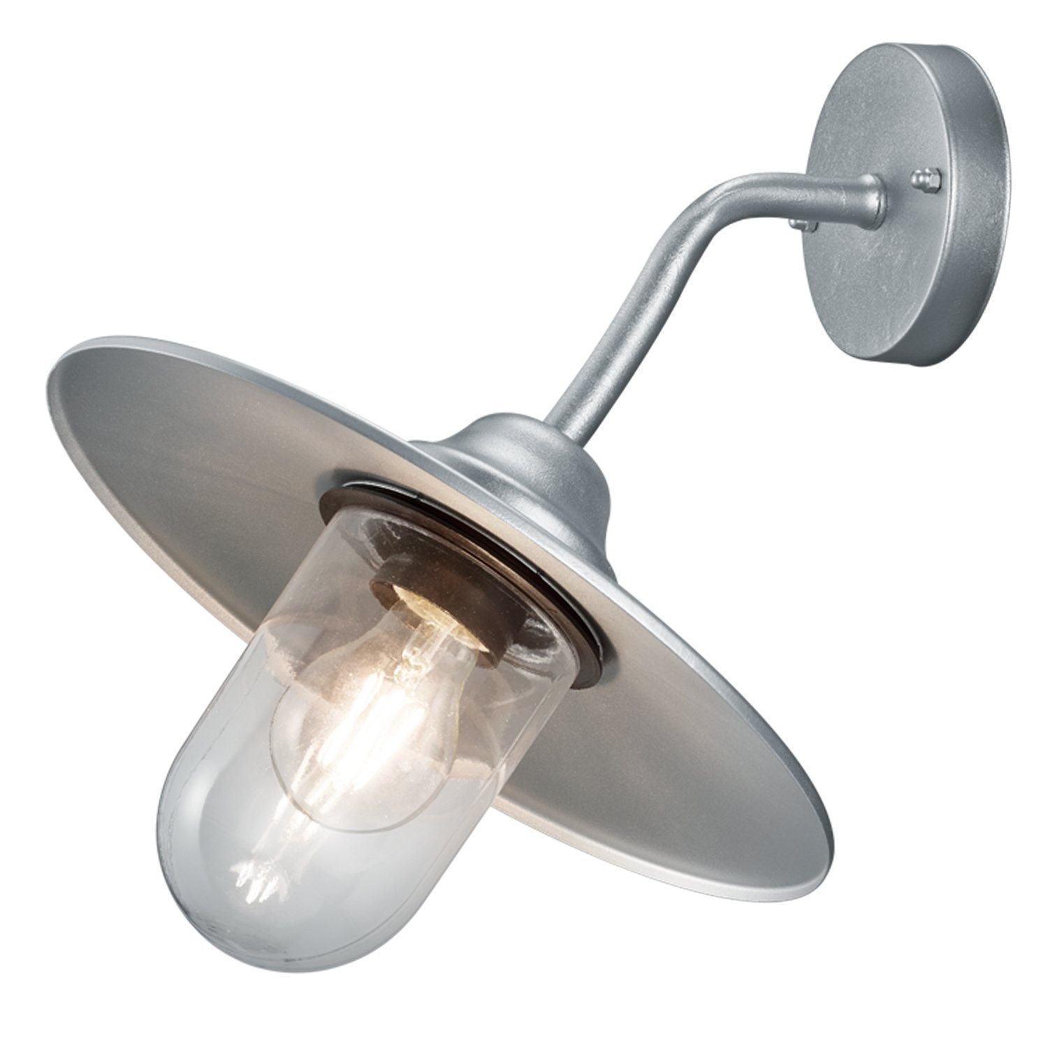 Home4Living Außen-Wandleuchte Wandleuchte Aussenwandlampe E27 Aussenleuchte Wandlampe, ohne Leuchtmittel, verzinkt