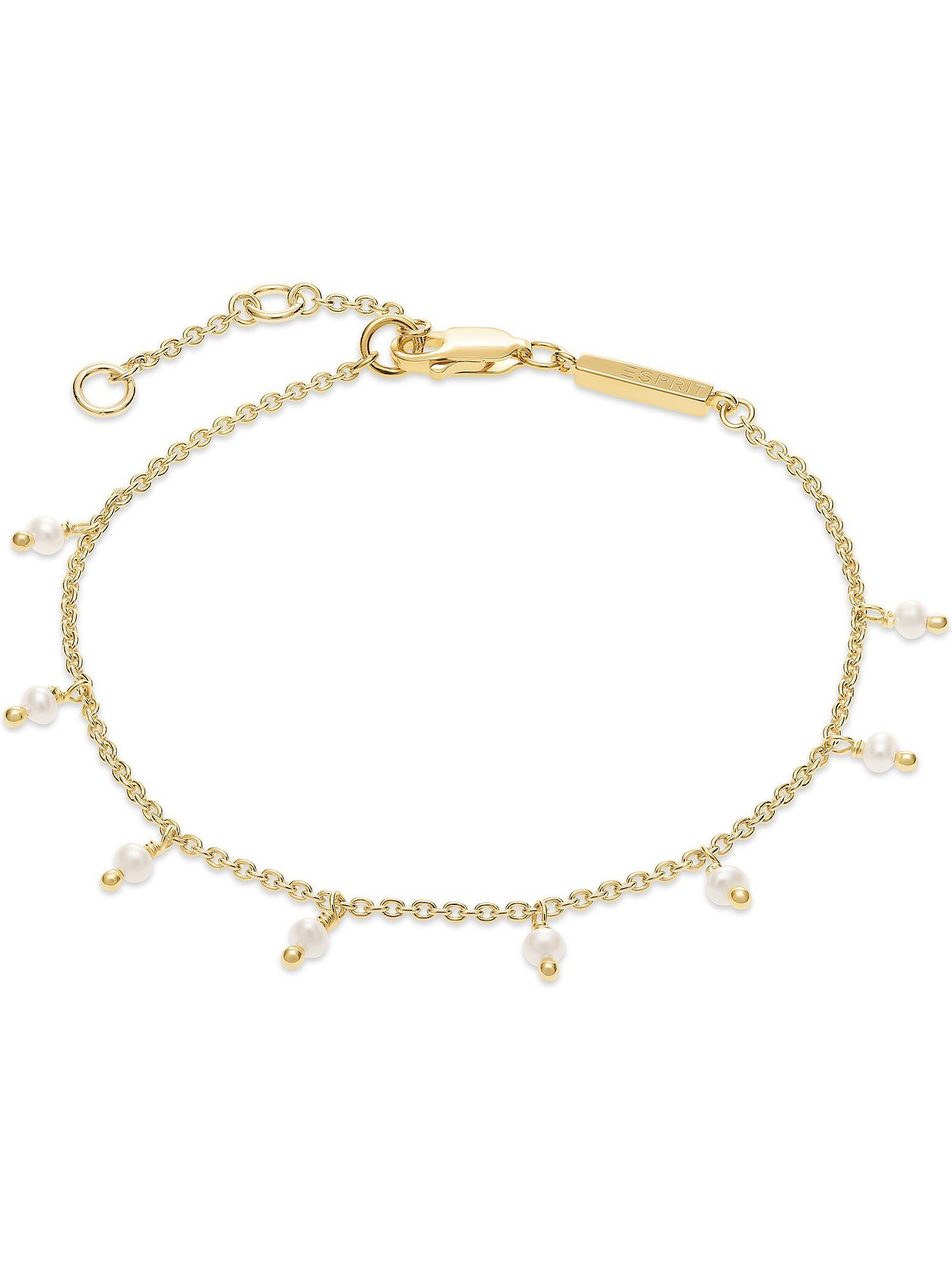 Esprit Silberarmband ESPRIT Damen-Armband 925er Silber Süßwasserperle, Modern gelbgold