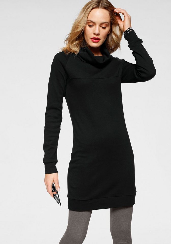Flashlights Sweatkleid (Set, 2-tlg., mit Leggings) mit Schlauchkragen in schwarz