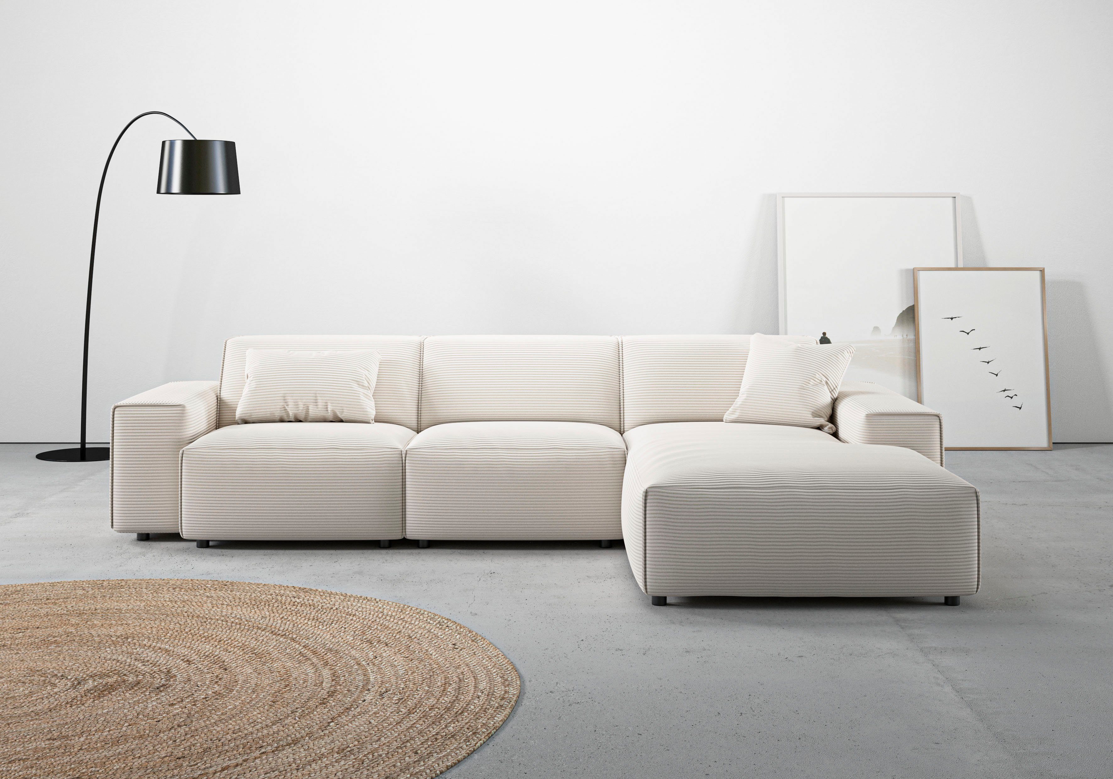 Ecksofa Glimminge auch in Breitcord, Feincord, Bouclé + Easy care-Bezug