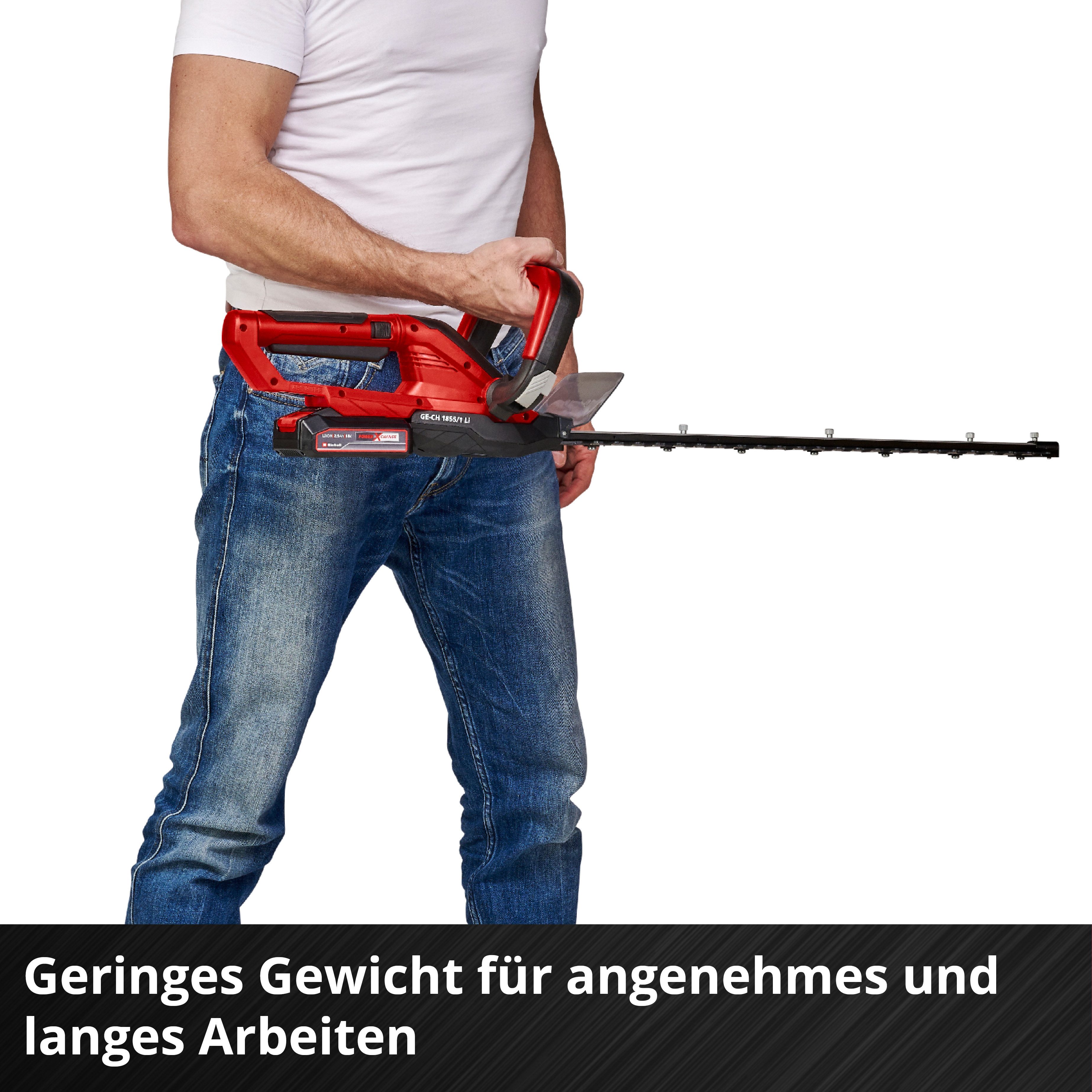Einhell Akku-Heckenschere GC-CH 1855/1 Li Kit, (Set), mit Akku 18V/2,5 Ah und Schnellladegerät – Bild 5 von 5